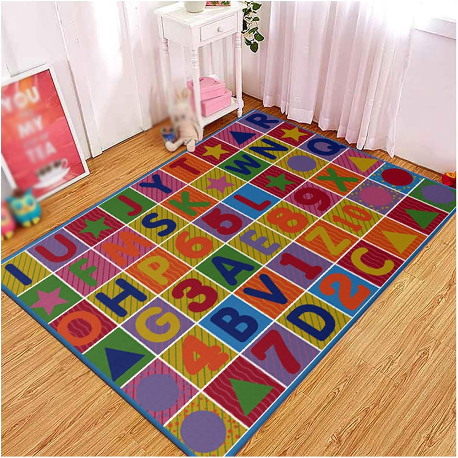 HAZARA Educational ABC Rugs, ABC Numbers and Graphics