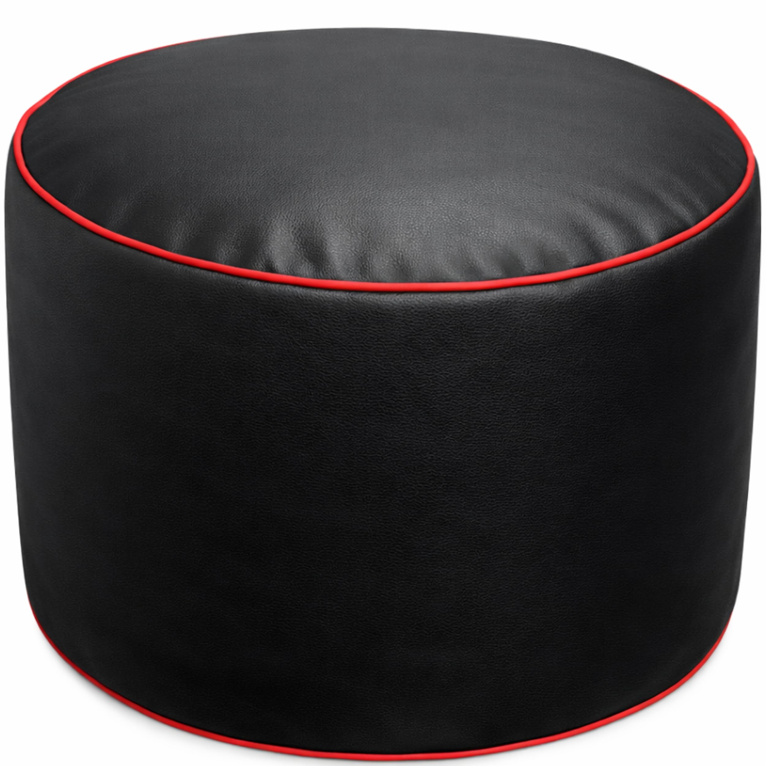 Bananair - Repose-Pieds Gaming en Mousse - Tabouret pour Reposer Les Jambes - Léger et Stable - Design Simili Cuir - Idéal Canapé, Fauteuil & Setup Gaming (30x55 cm, Rouge)