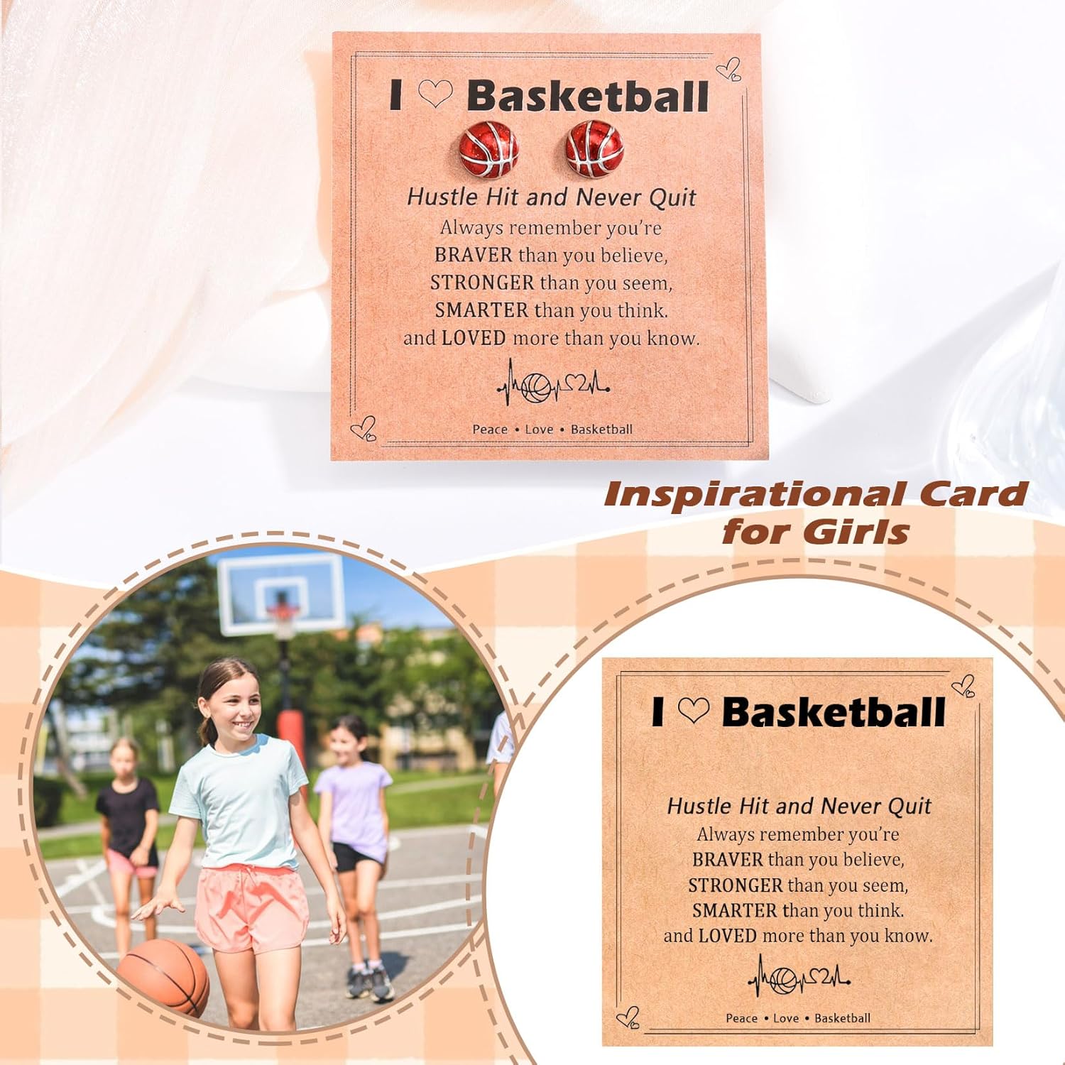 EPIRORA Sports Gifts for Women Girls, Hypoallergenic Sterling Silver Softball Volleyball Soccer Basketball Tennis Baseball Stud Earrings for Women, Sport Lovers Players Fans as Valentines Gifts