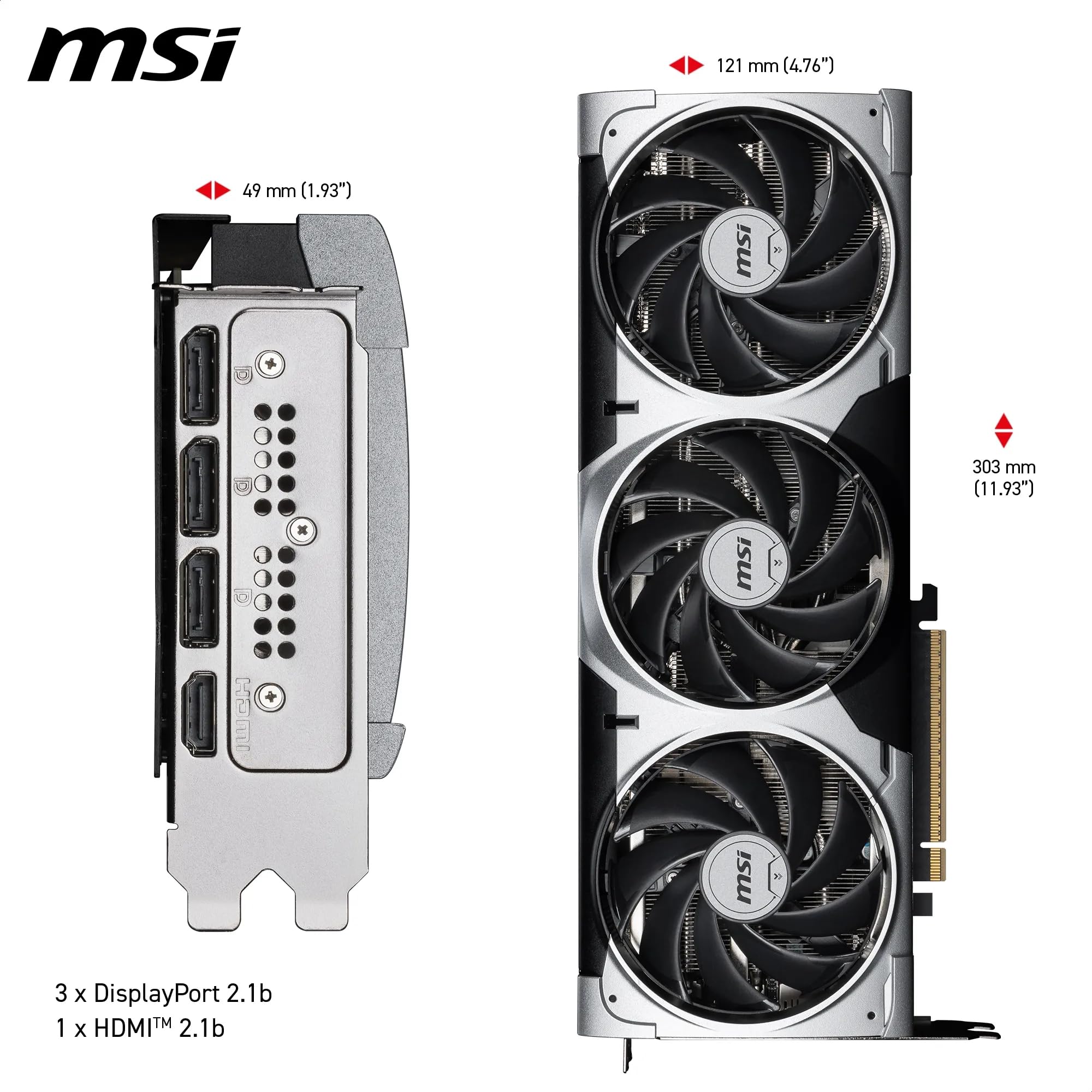 MSI NVIDIA GeForce RTX 5070 12G Ventus 3X OC Carte Graphique