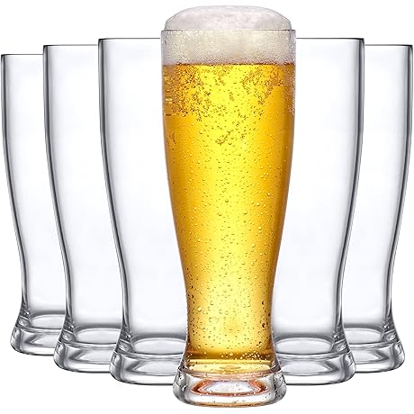 Amazing Abby's Shatterproof Plastic Beer Glasses