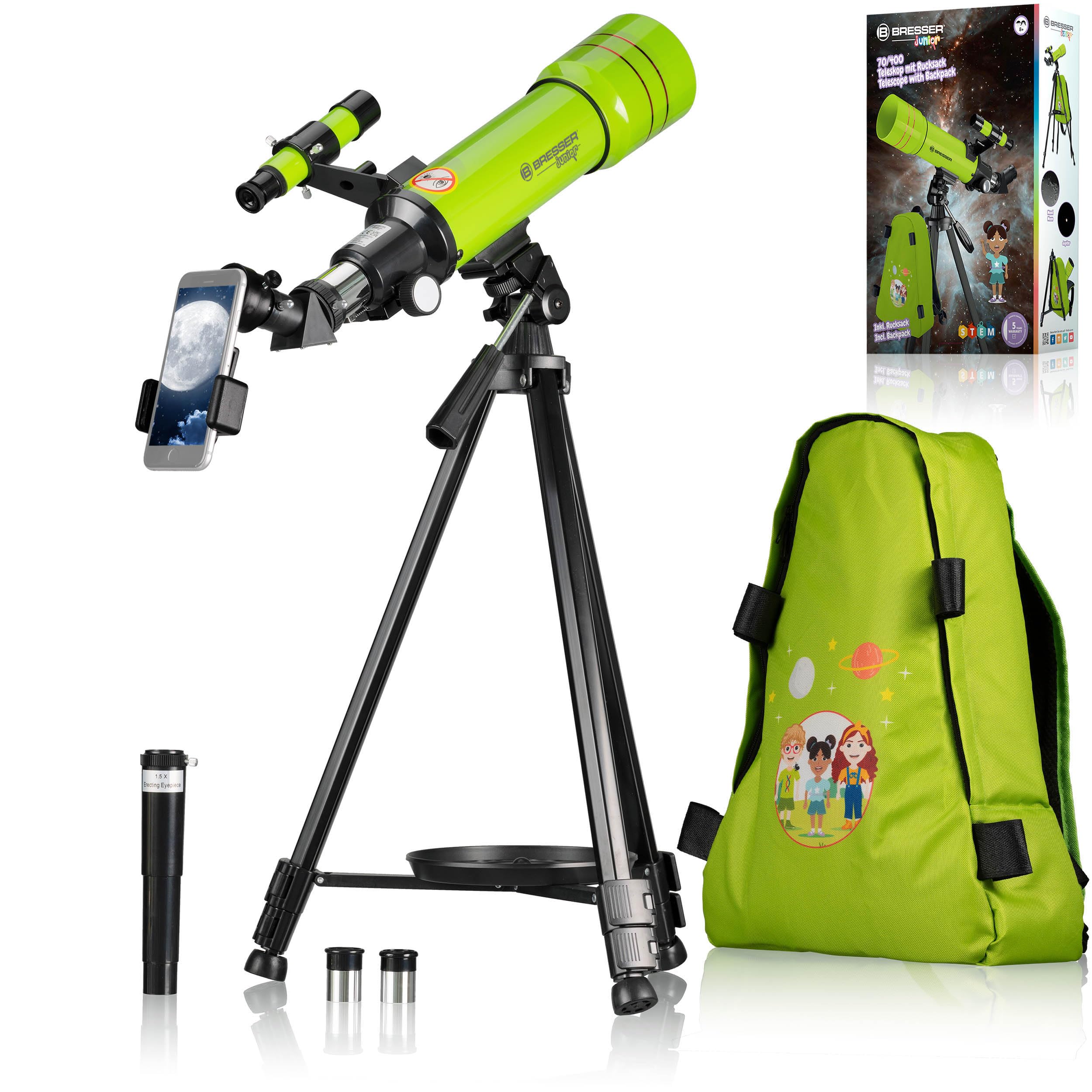 Bresser Junior 70/400 AZ, refrator acromático de 70 mm