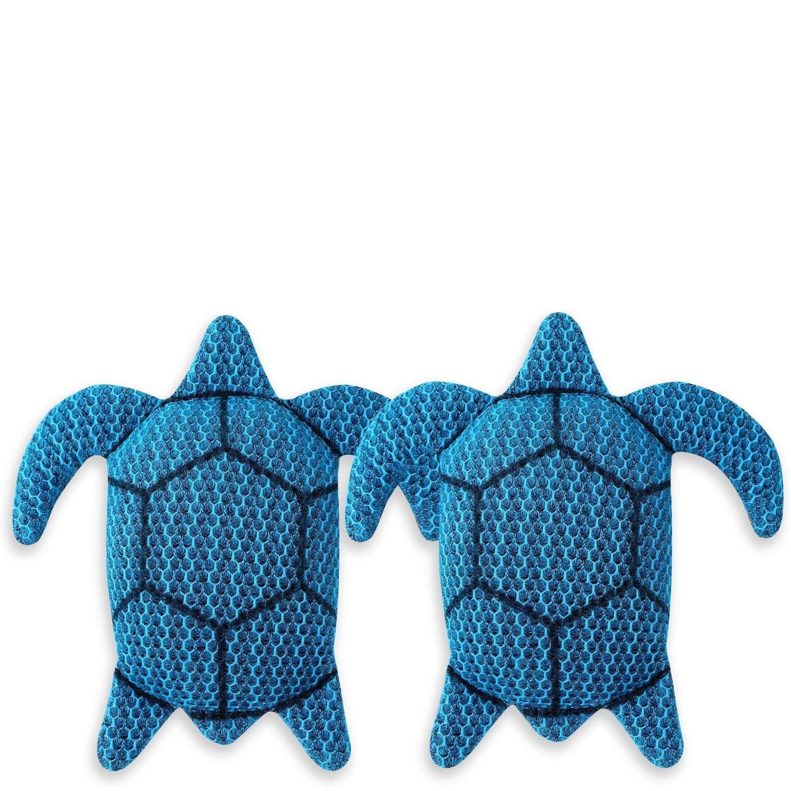 JULMELON Hot Tub Scum Absorber, 2 Pack Spa Pool Scum Eliminating Turtles Reusable Hot Tub Oil Absorbing Sponge Washable Scum Floating Filter to Keep Water Clean for Pool Bath Hot Tub Accessories