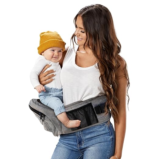 TushBaby The Only Safety Certified Hip Seat Baby Carrier with Large