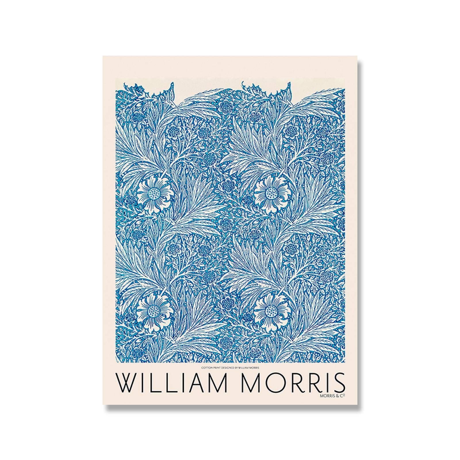 Dittelle William Morris Stampa su Tela Il Victoria and Albert Museum Exhibition Poster Underground Art Nouveau Pittura Decorazione Della Parete 60x80 cm-3 Pezzi Senza Cornice