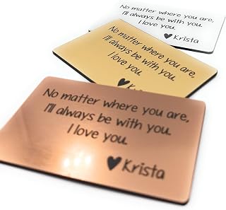 Wallet Insert Card, Personalized Wallet Insert Card, Custom Wallet Insert