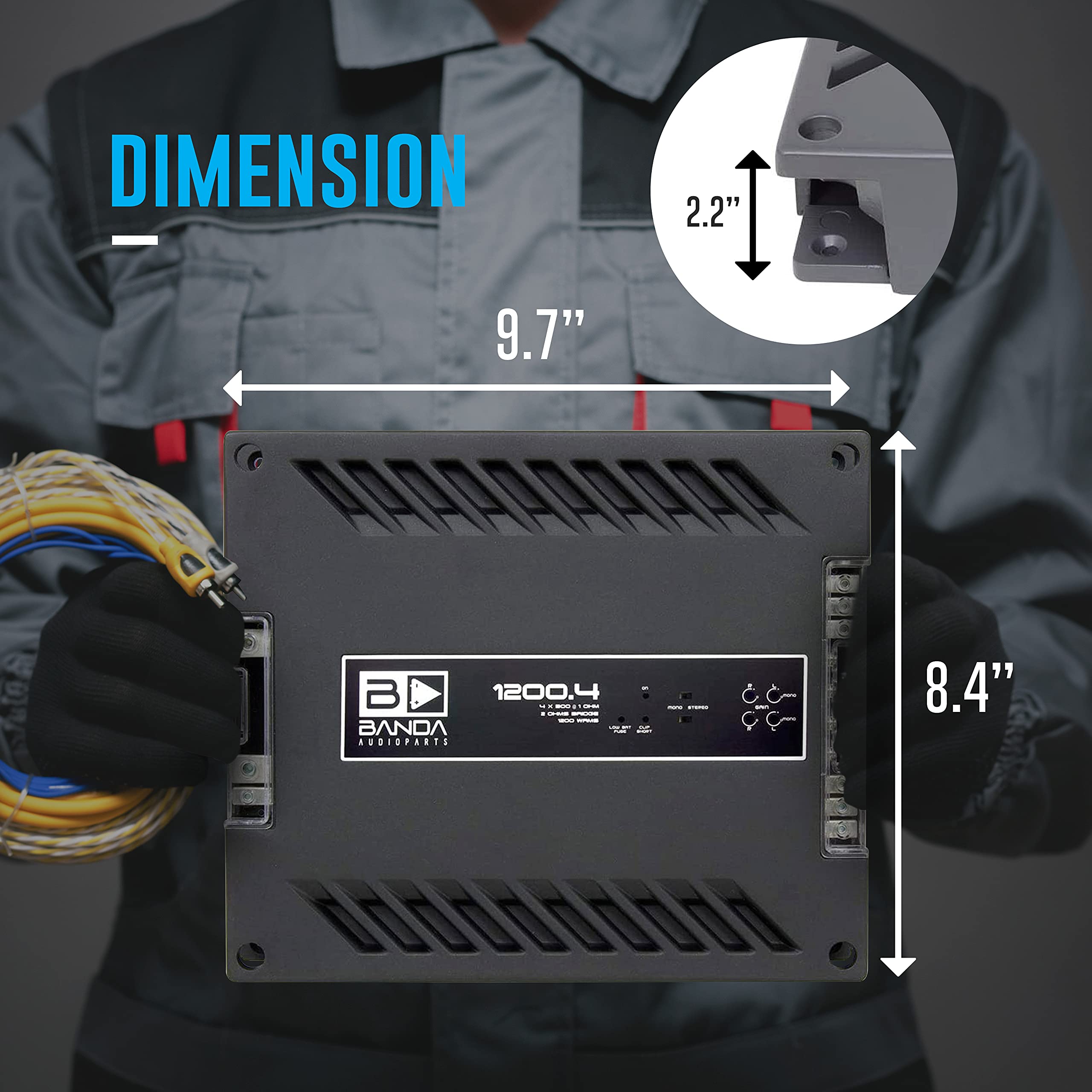 Arc Audio X2 1100.5 Multi-Channel Amplifier (5-Channels) (Renewed)