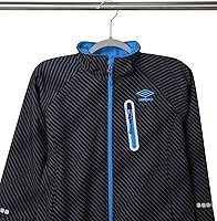 Vista 5 de Finnhomy Paquete de 50 perchas de plástico resistentes, perchas para ropa con almohadillas antideslizantes de nueva generación, organizador fácil