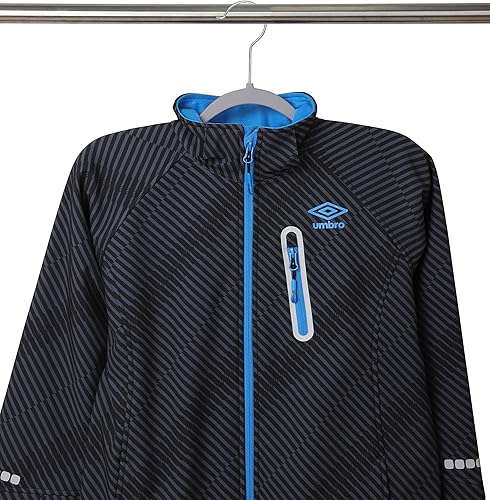 Miniatura 5 de Finnhomy Paquete de 50 perchas de plástico resistentes, perchas para ropa con almohadillas antideslizantes de nueva generación, organizador fácil de