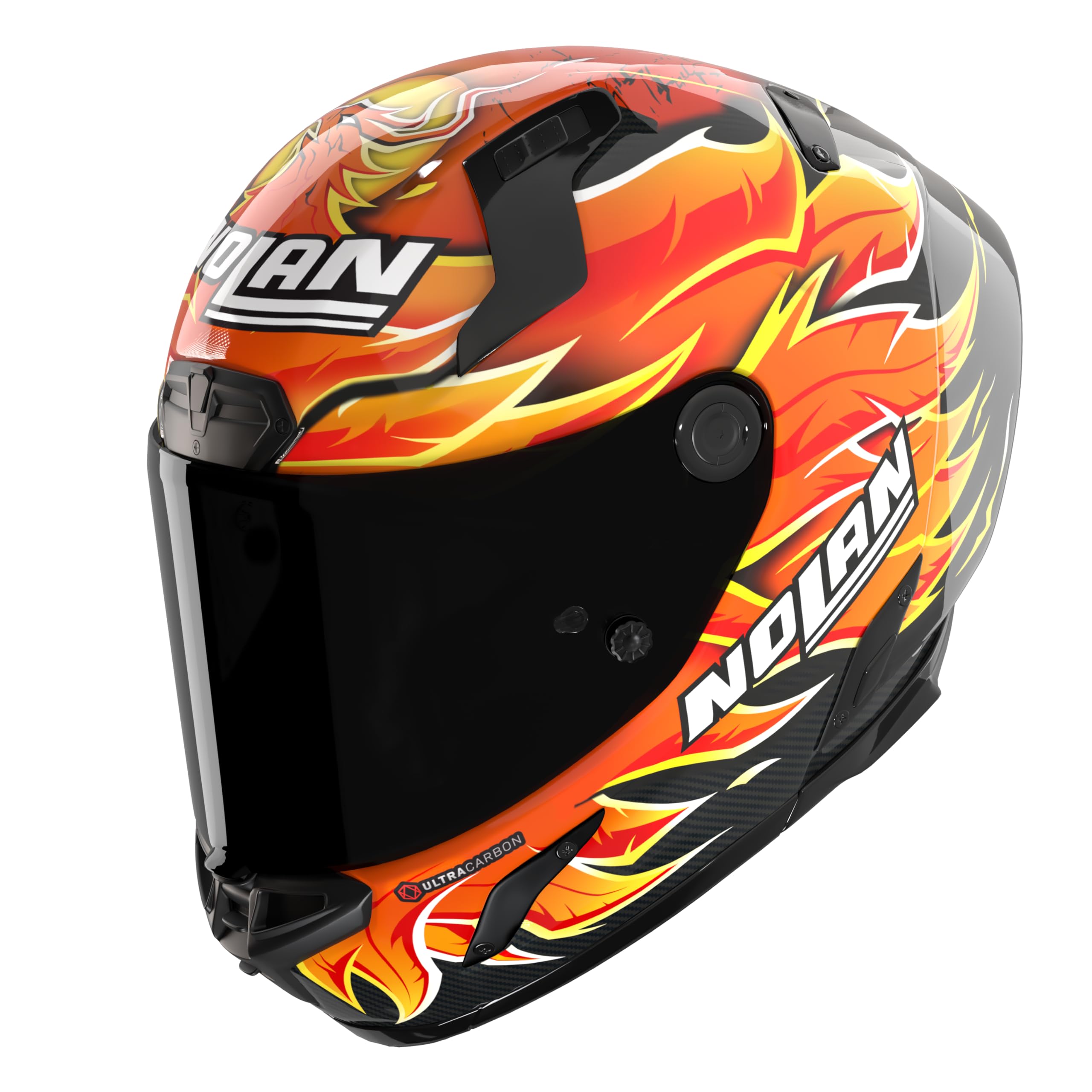 Nolan X-804 RS Ultra Carbon Kapalı Motosiklet Kaskı-Replica Iannone 368-M