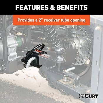 Amazon.co.jp: CURT 45006 ボルトオン 2インチ ATV、UTV