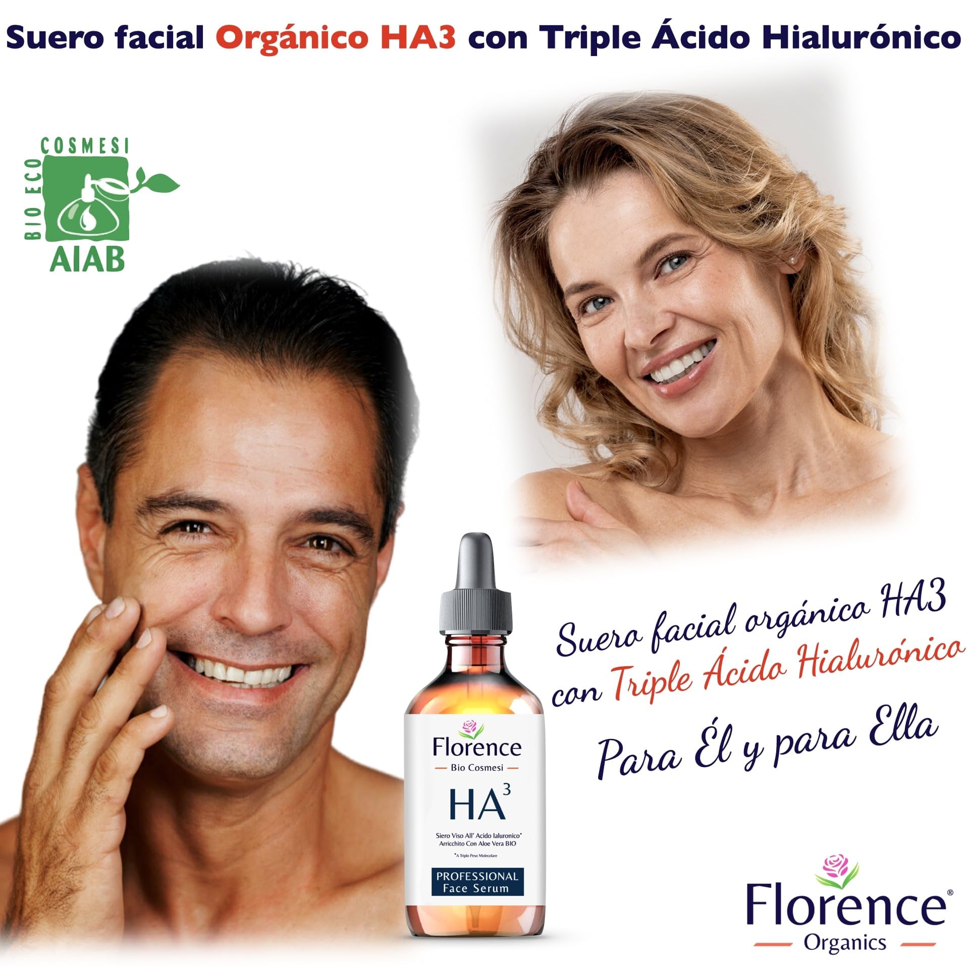 60 ml. Hochdosiertes Bio Hyaluron Serum mit Niacinamid, B5, Vitamin C und Aloe. Vegane Anti-Aging Gesichtspflege-Feuchtigkeit - 5