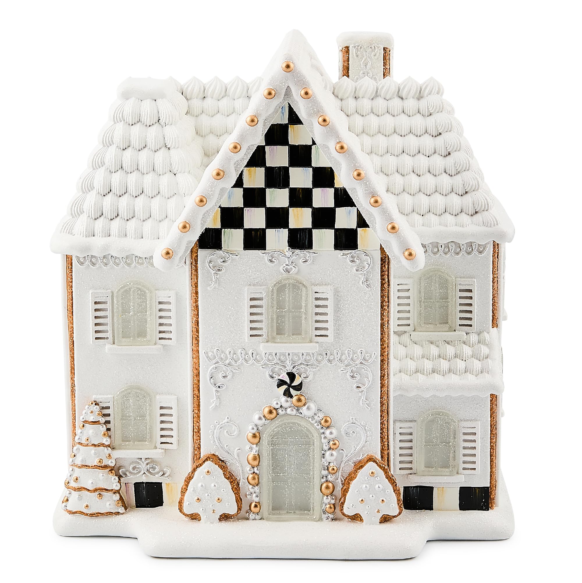 Amazon.com: MACKENZIE-CHILDS Gingerbread Illuminated Building