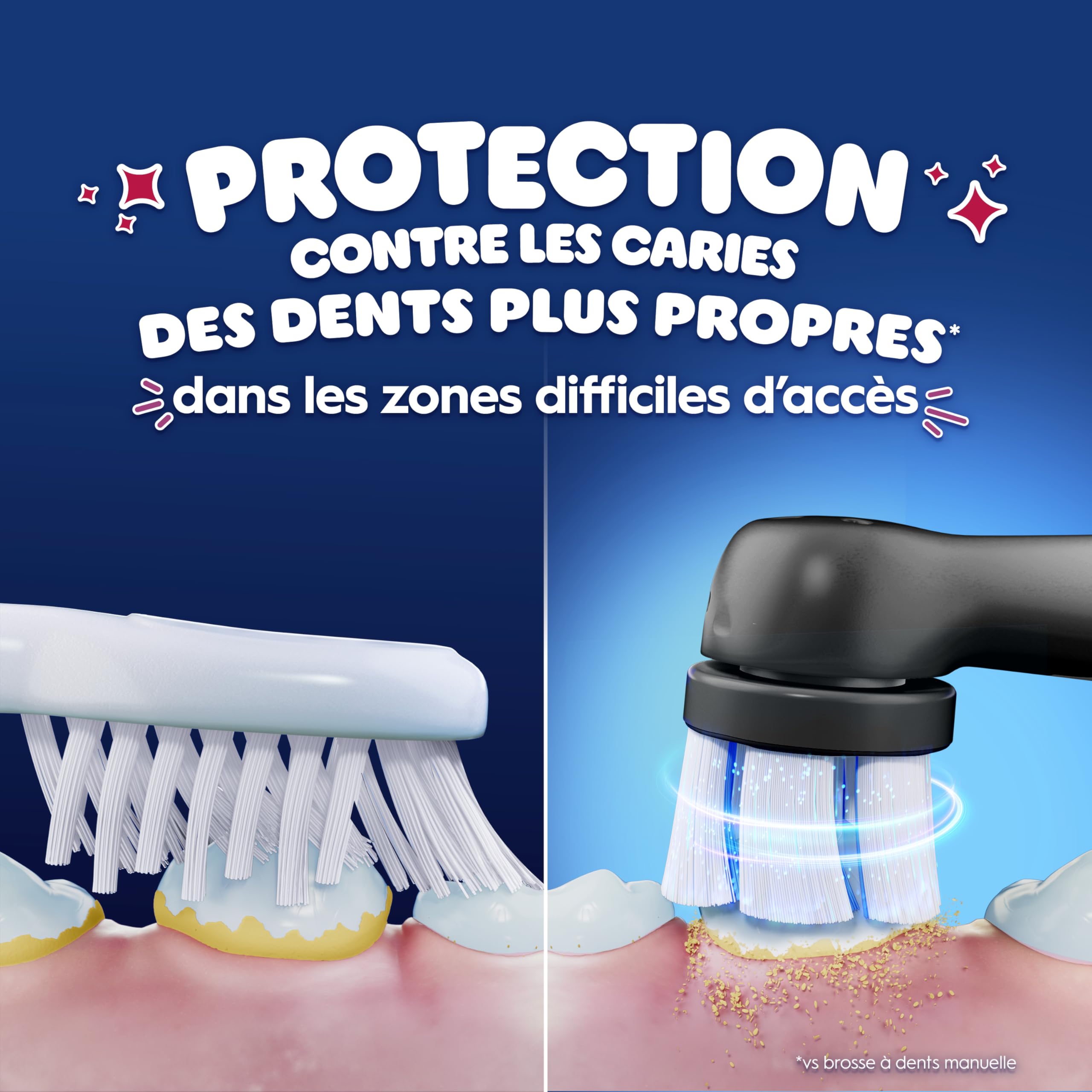 Oral-B Brosse A Dents Electrique Enfant Marvel Spiderman, Brosse Kids Dotée De La Technologie iO, 3 Modes De Brossage Dont Douceur Pour Protéger Les Gencives, Brossette Oral B De Rechange, Etui - 2