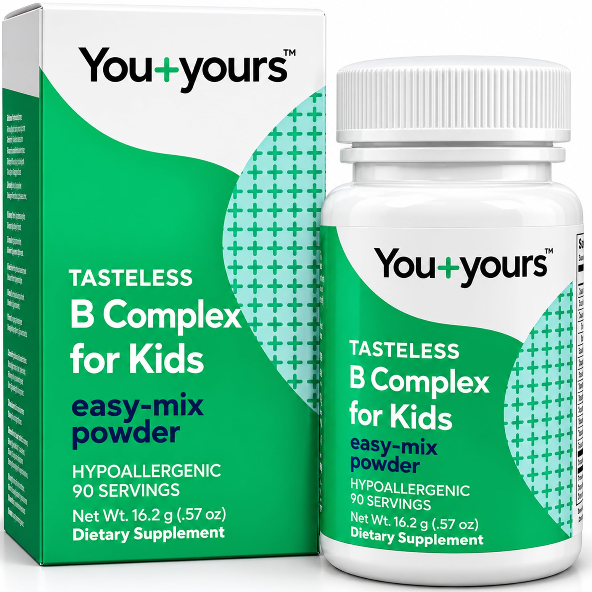 Tasteless B Complex for Kids + Toddlers- with Methylfolate and Methyl B12