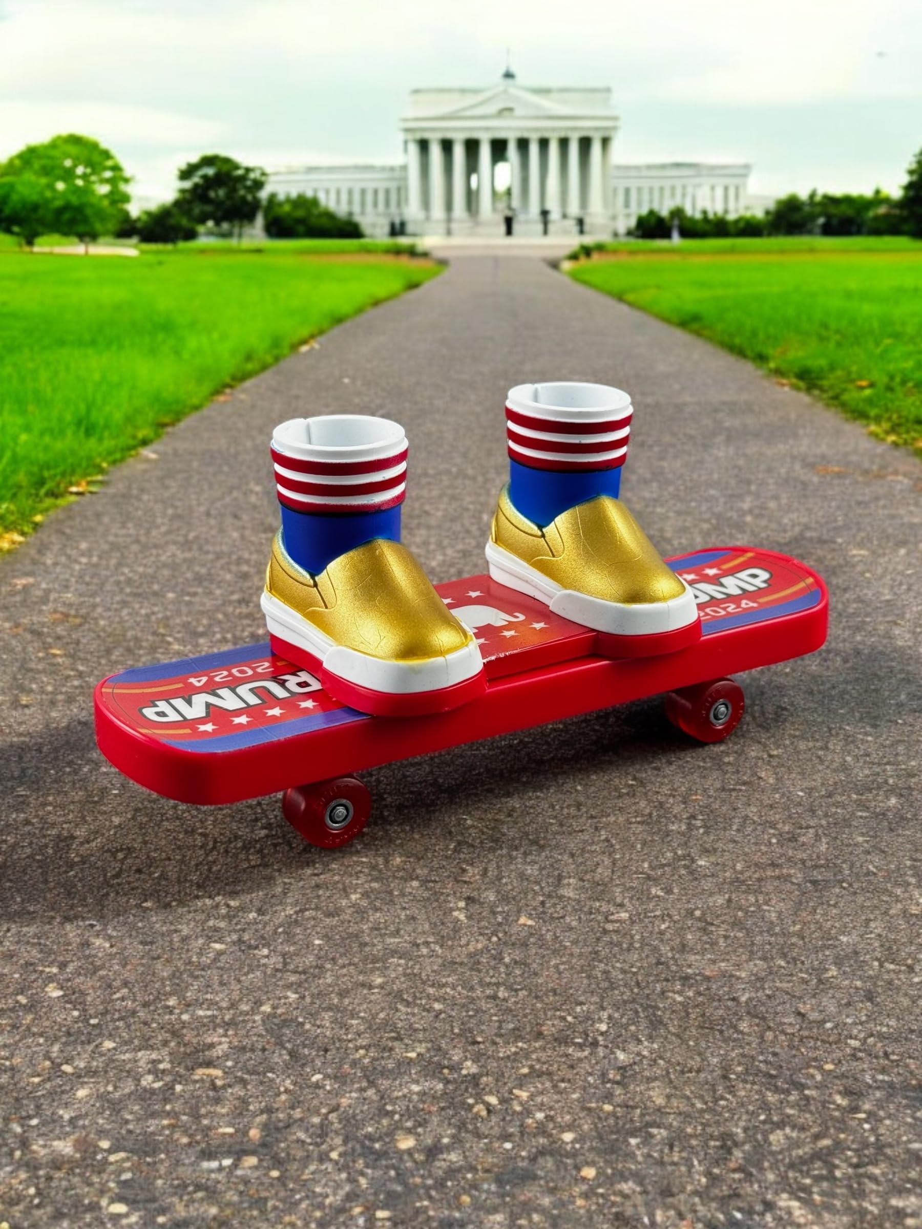 Trump Edition California Fidget Spinner Skateboard (Gold)