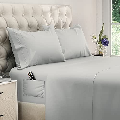 DREAMCARE Queen Sheet Set – 4 pcs Cooling Sheets –