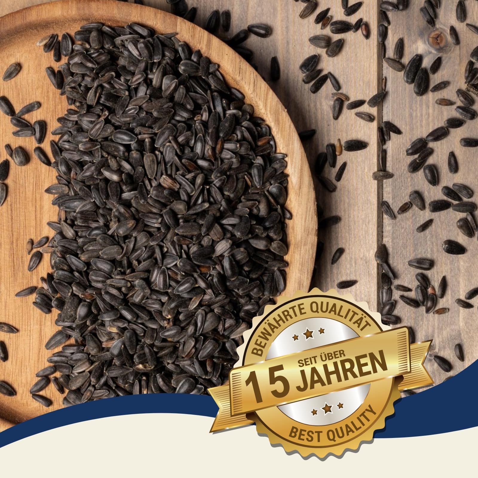 Lyra Pet® | 25 kg Sonnenblumenkerne Schwarz | Wildvogelfutter Ganzjährig | Ideal für Kleine Vögel | Vogelfutter für Gartenvögel | Mit Höchstem Ölgehalt | Spendet Energie im Sommer und Winter