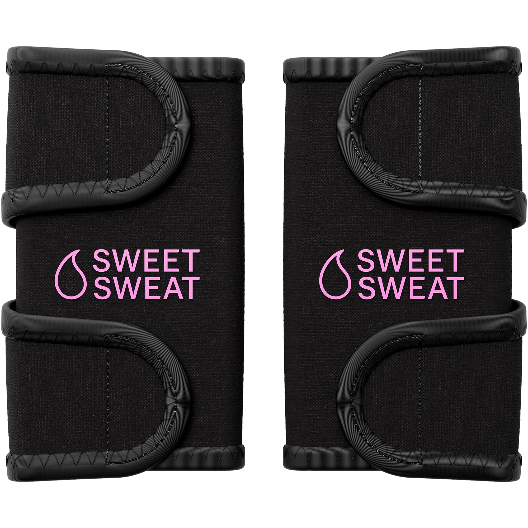 Sports Research Sweet Sweat Arm Trimmers for Men & Women | Increases Heat & Sweat Production to The Bicep Area (Pink, Medium)