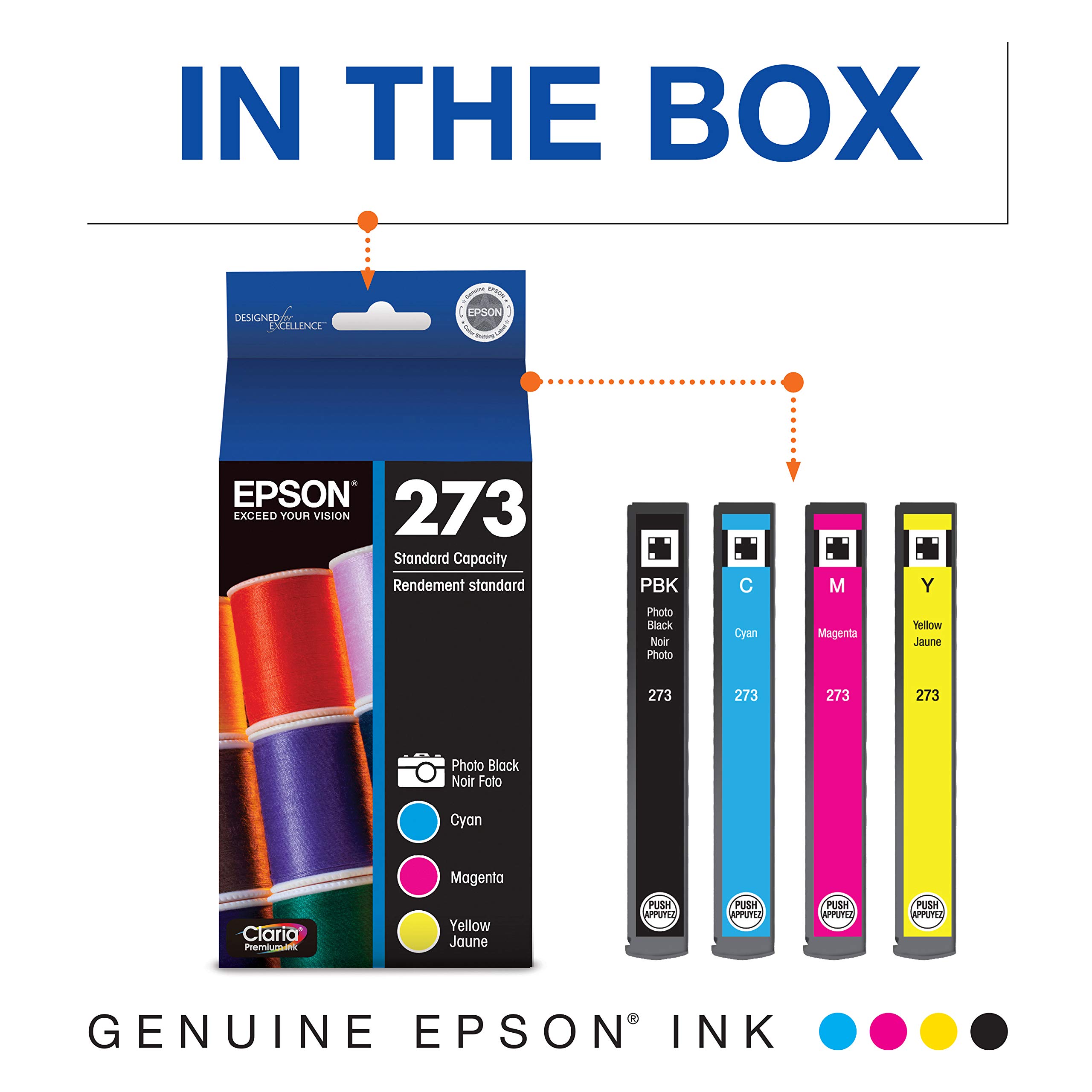 Epson T273520 Epson Claria Premium 273 Standard-Capacity Color