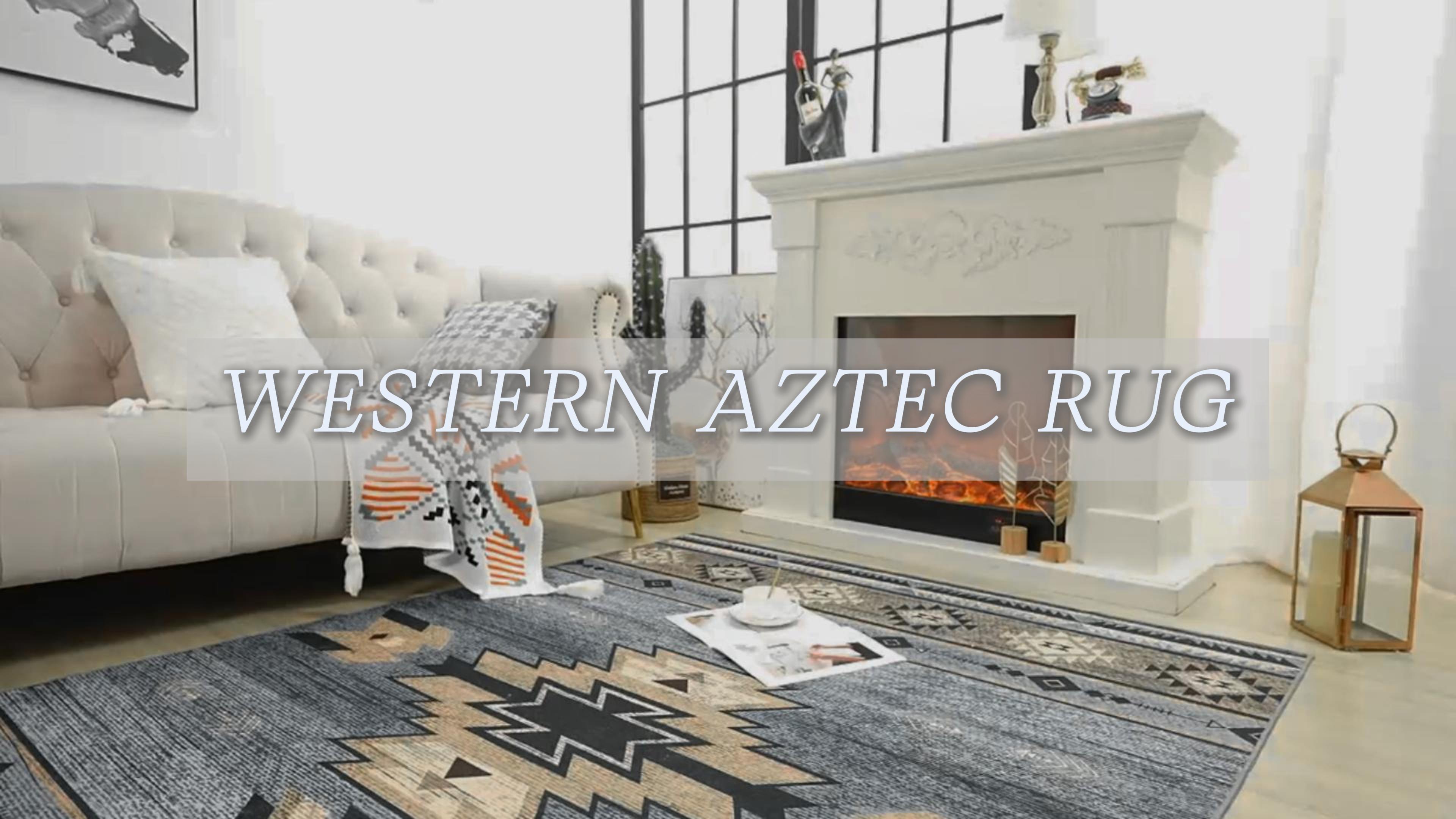 Amazon.com: B BENRON Western Rugs for Living Room, Non Slip Rustic