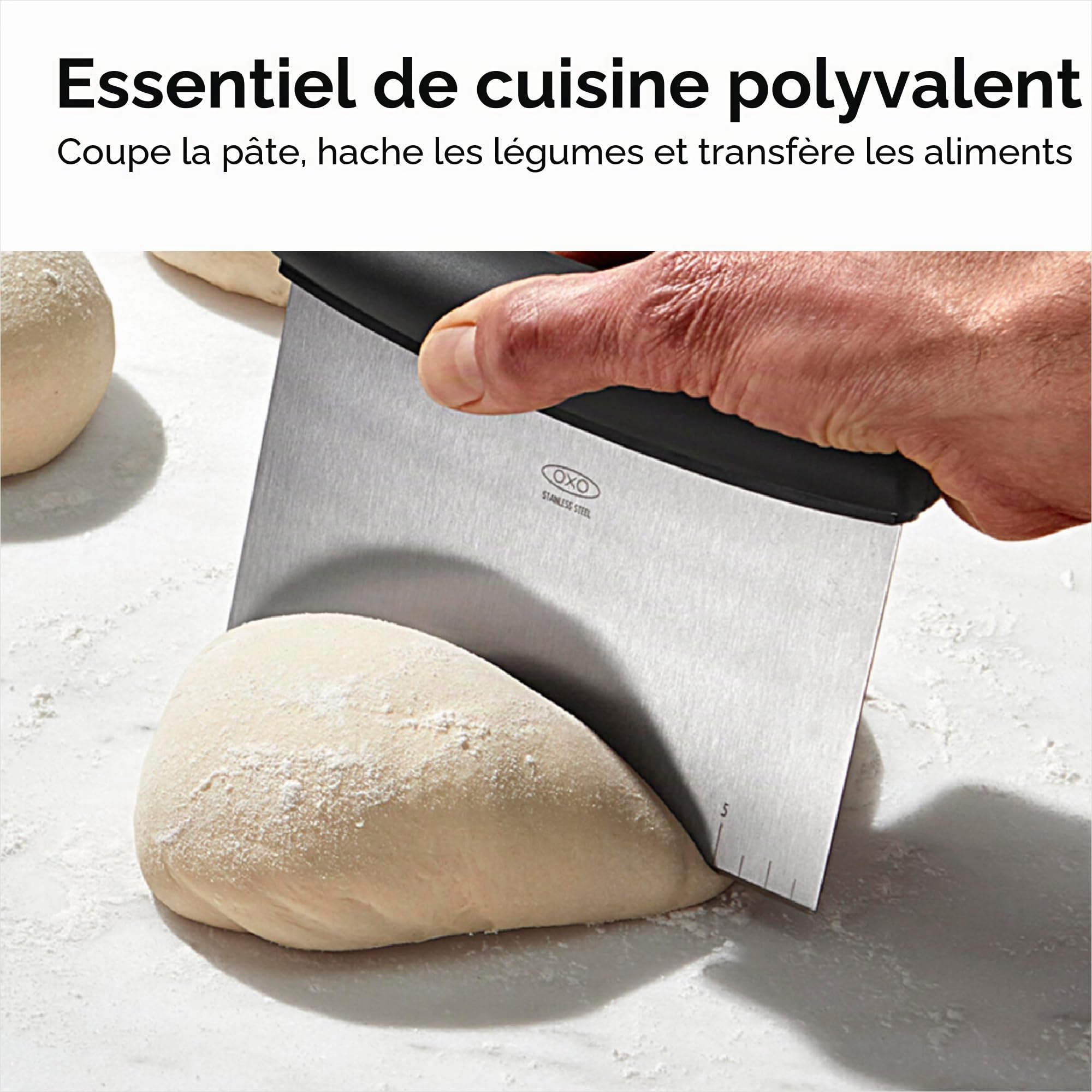 OXO Good Grips Grattoir multifonction en acier inoxydable