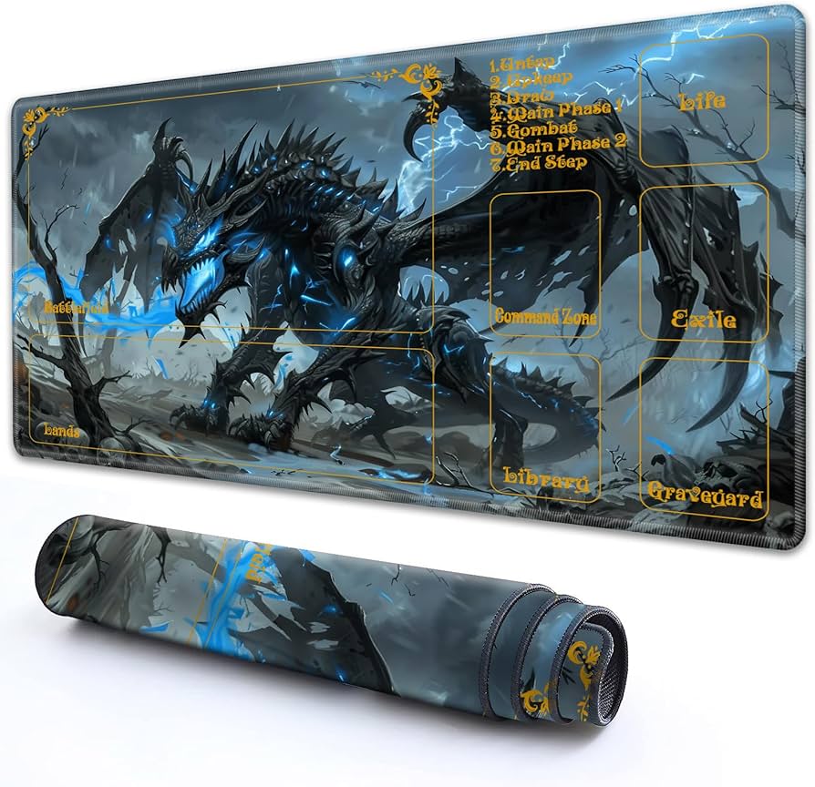 Amazon.com: RMJKXQZG for MTG Playmat with Zones 24