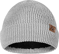 DANISH ENDURANCE Merino Wool Beanie for Men & Women, Fleece Lined Hat, Soft, Stretchy, Fisherman Beanie, Warm Wool Hat