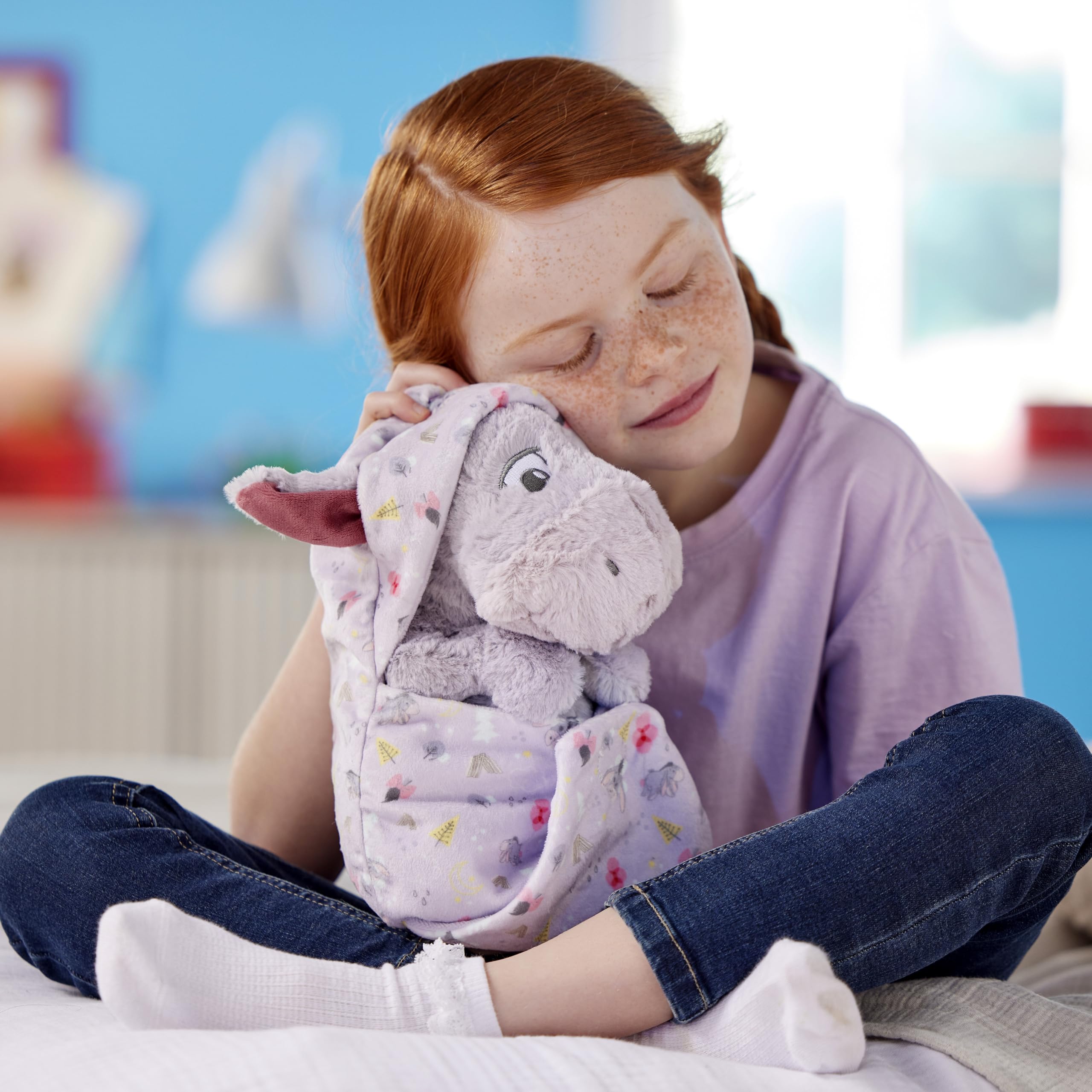 Disney Store Official Baby Eeyore Soft Toy, Winnie the Pooh, 27cm / 11", Baby Donkey Plush with Removable Blanket - Image 2