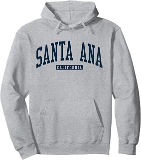 Santa Ana California CA College University Style Navy Pullover Hoodie