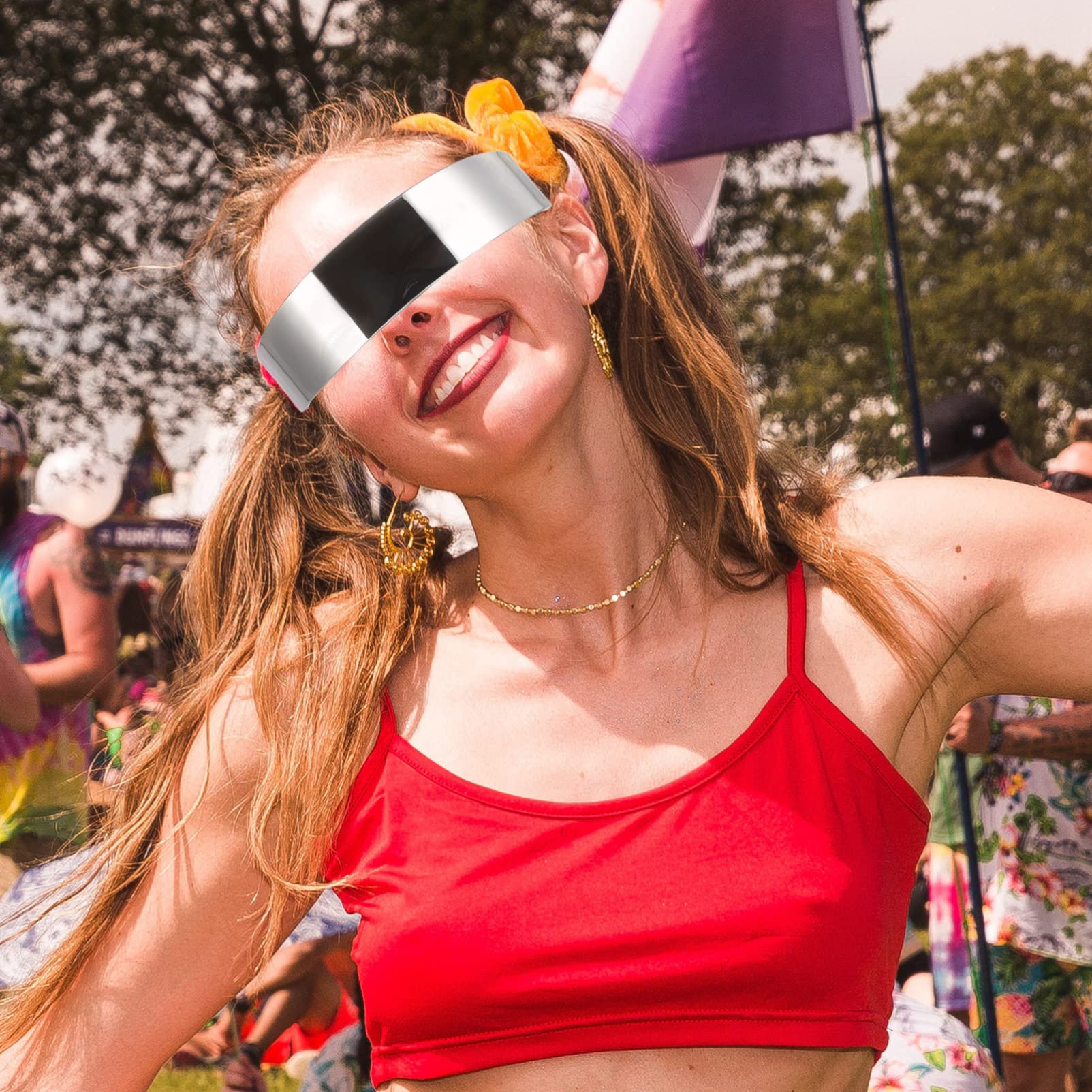 GALPADA 10piezas Gafas Translucidas Divertidas Para Fiestas Accesorios De Fiesta Cibernética Lentes Estilo Futurista Para Festivales y Eventos Sociales