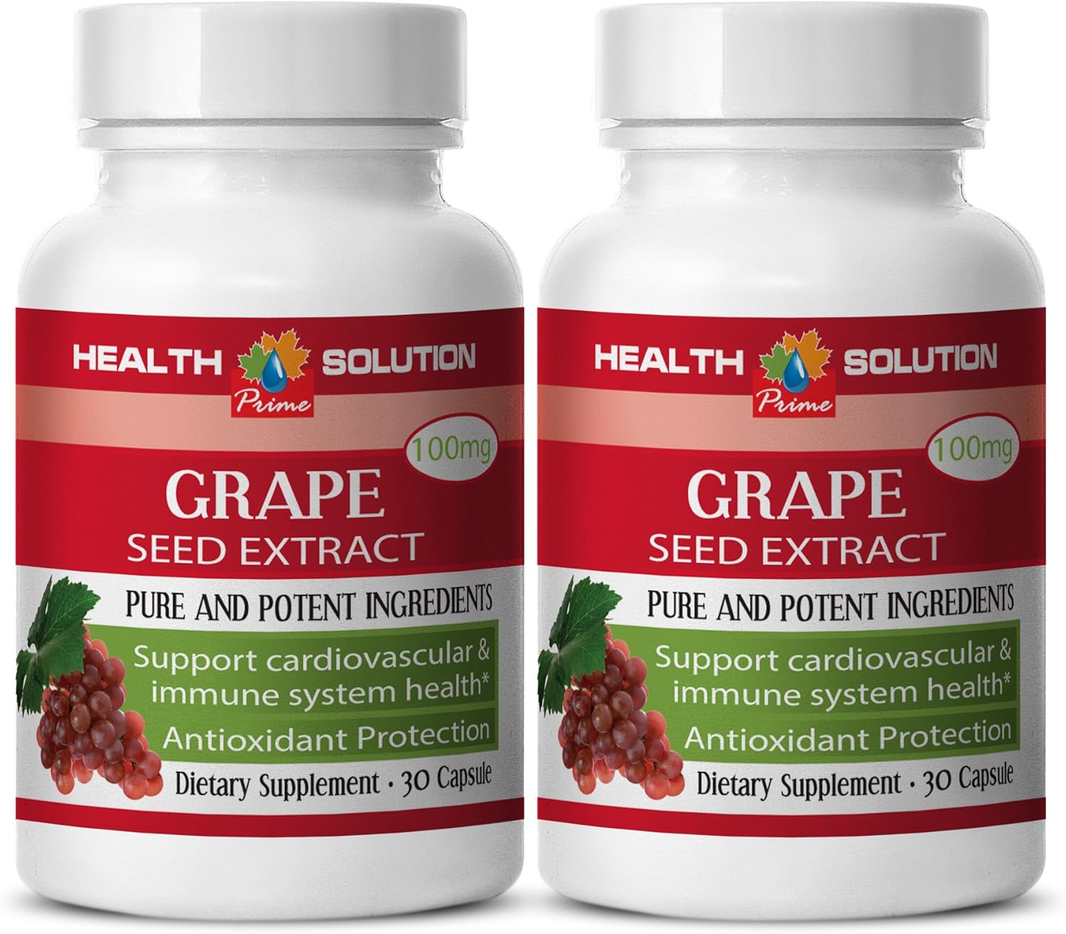 Health Solution Prime Pressure Vitamins Grape Seed