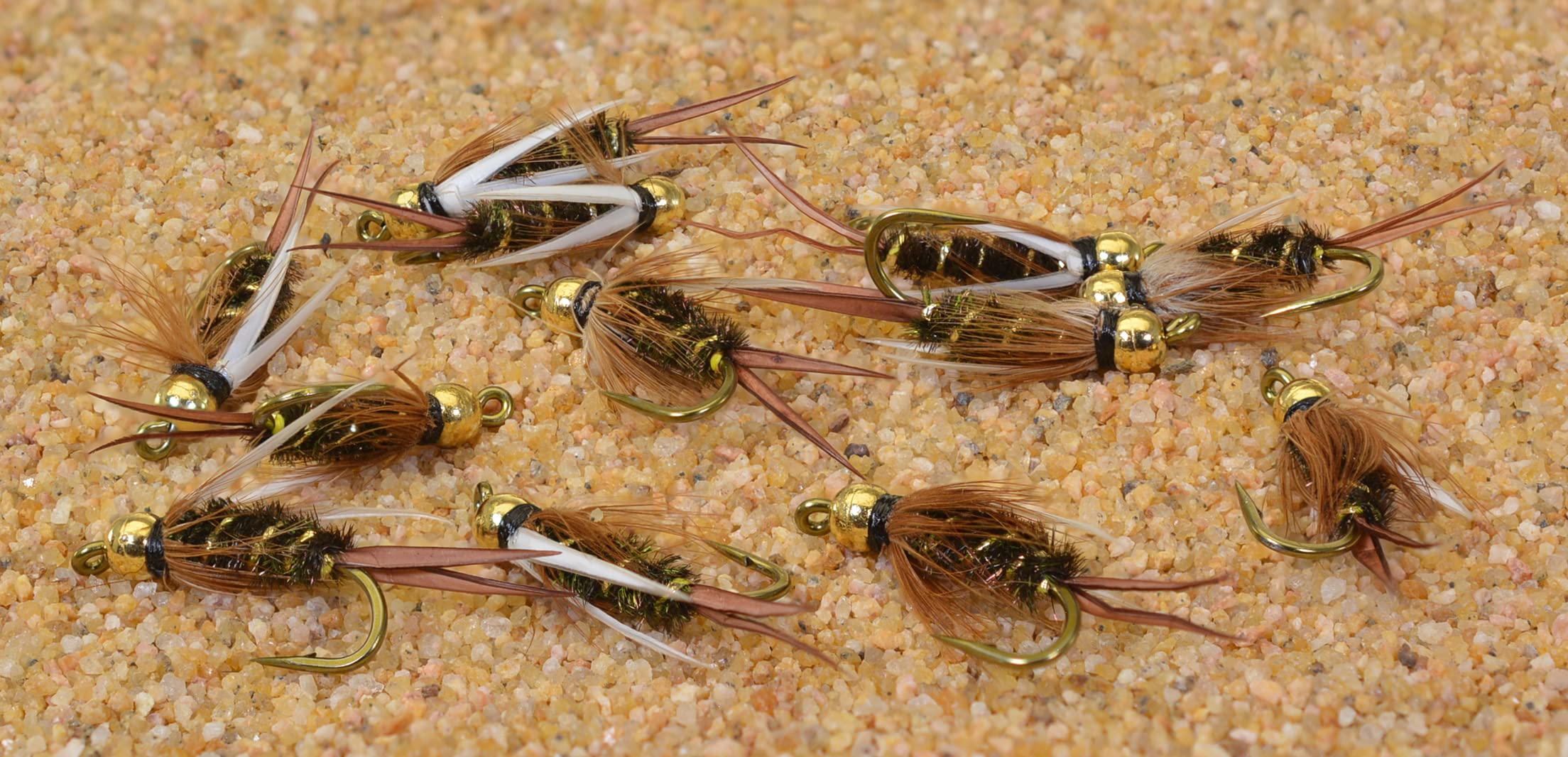 Tungsten Bead Head Prince Nymph Fly | 1 Dozen Flies (Hook #10)