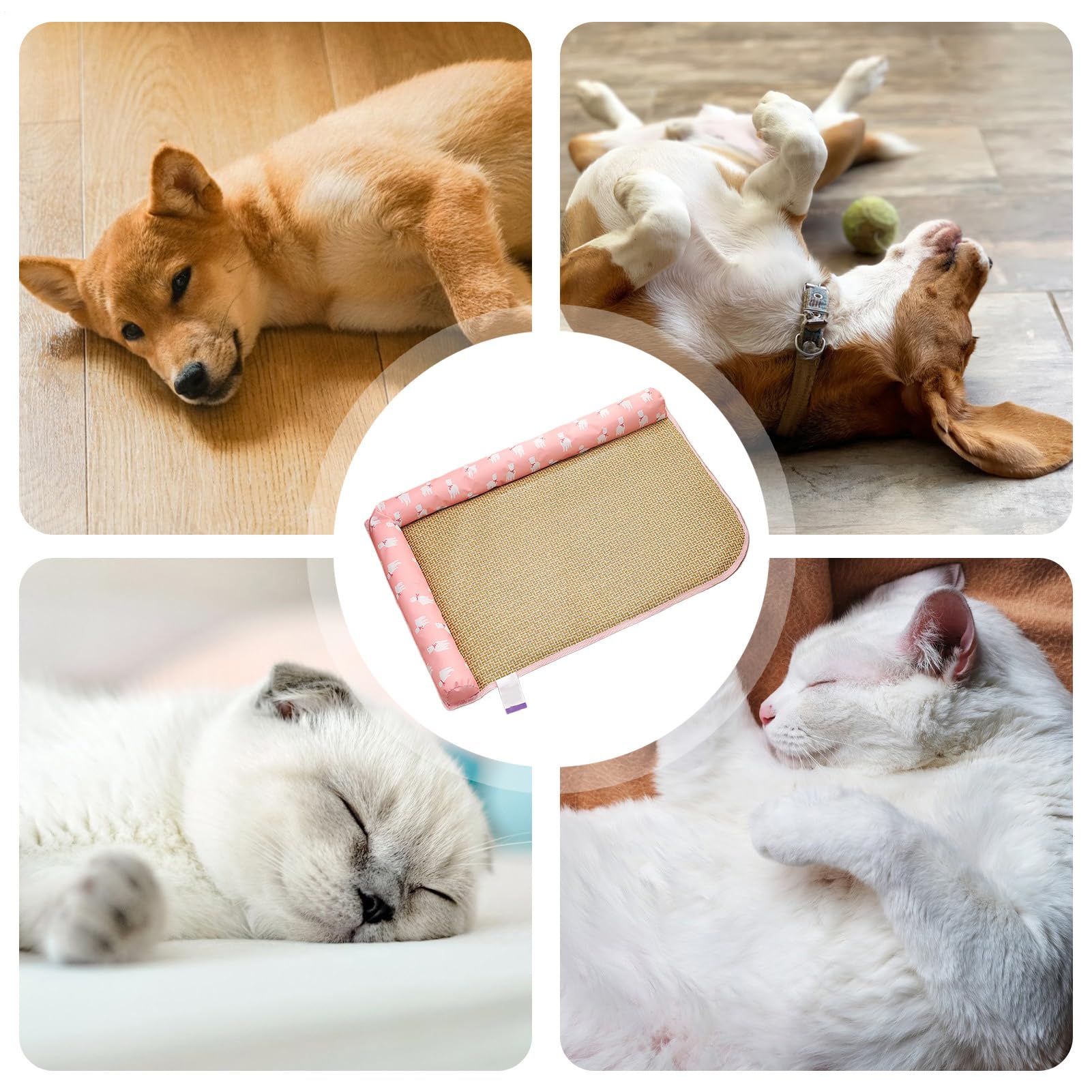 Colchón Refrescante Para Perros Cama Fría Para Mascotas Para Dormir | Cojín Termorregulador para Exterior e Interior en Climas Cálidos, Almohadilla de Descanso para Cachorros y