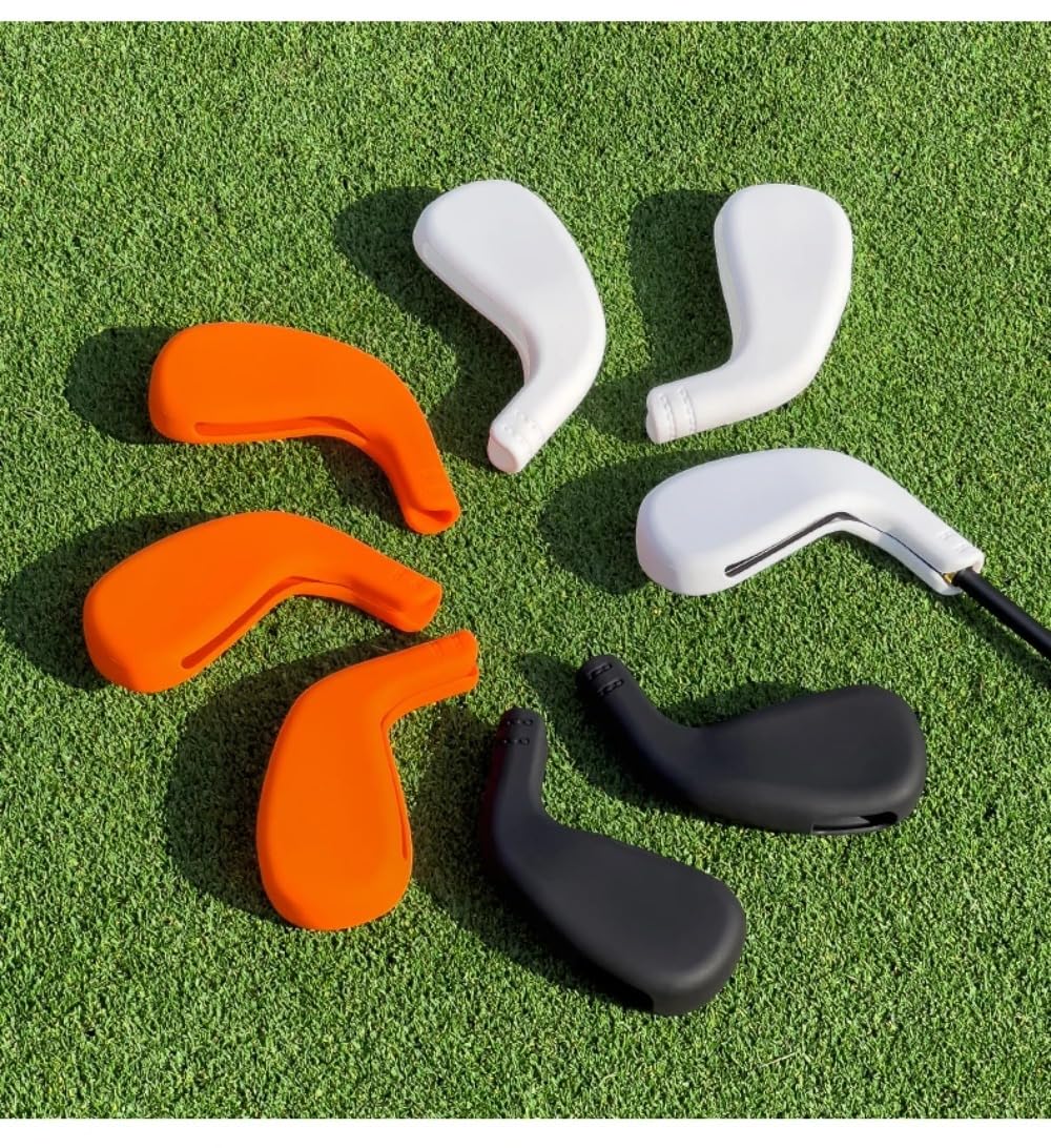 Fundas protectoras de silicona resistentes al desgaste para palos de golf #4/5/6/7/8/9/P/S para hombres y mujeres