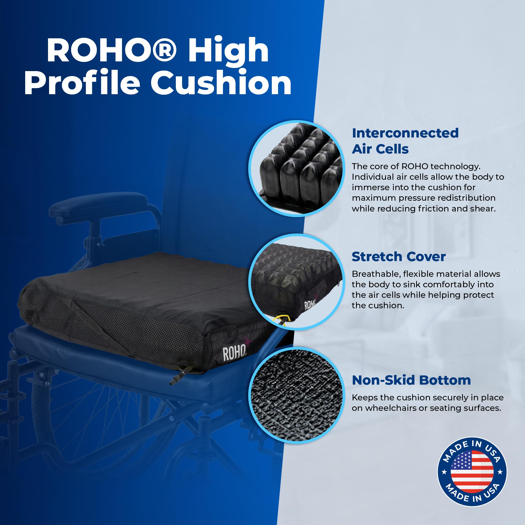 Amazon.com: Roho Incorporated HIGH Profile Single Compartment