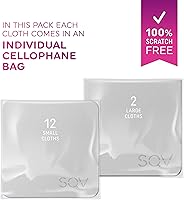 Vista 4 de Paño de limpieza de microfibra de alta calidad, paño extrasuave como gamuza sin pelusa para anteojos y vidrio, compatible con iPad, iPhone