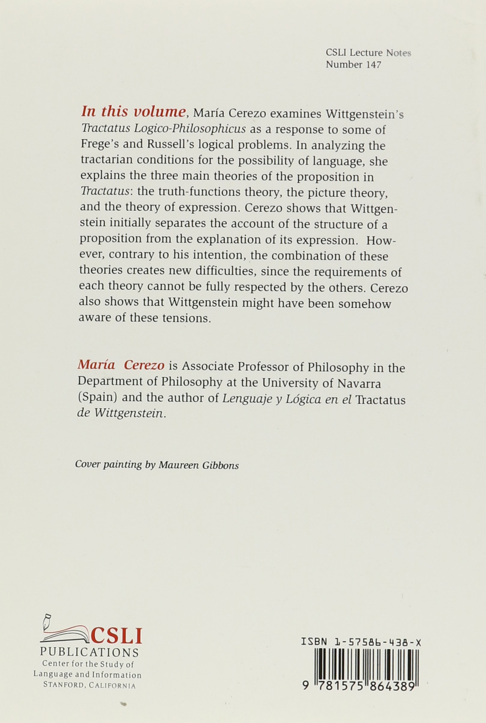 The Possibility of Language: Internal Tensions in Wittgenstein's Tractatus Volume 147