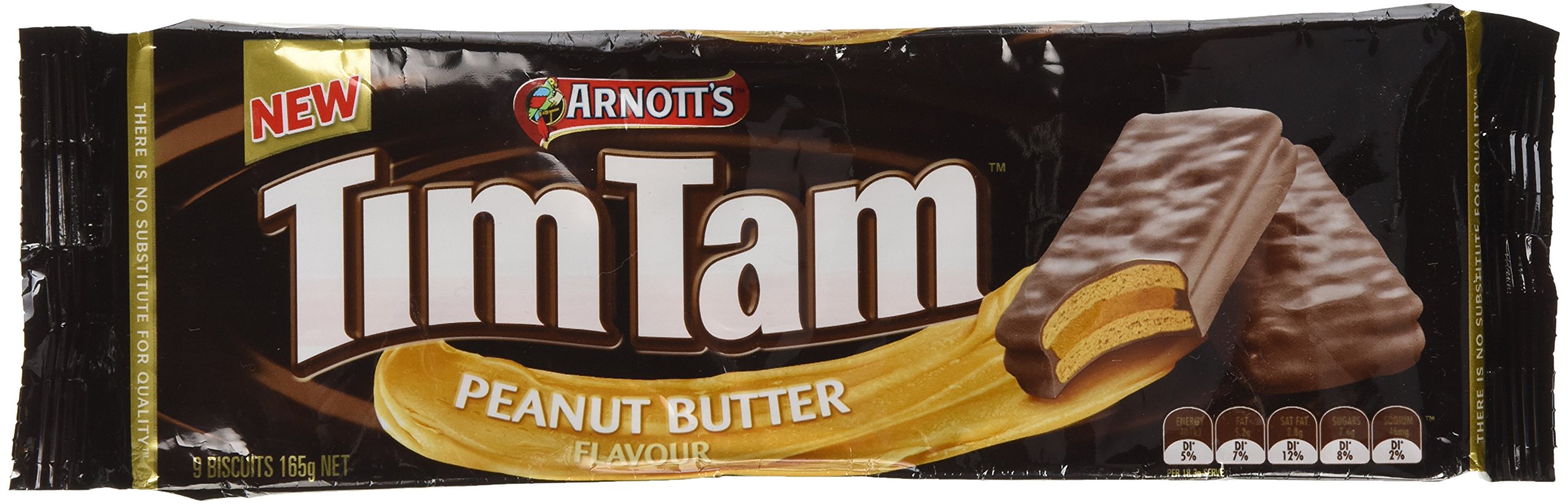 Arnott's Tim Tam | Full Size | Made in Australia | Choose Your Flavor (2 Pack) (Peanut Butter - Limited Edition)