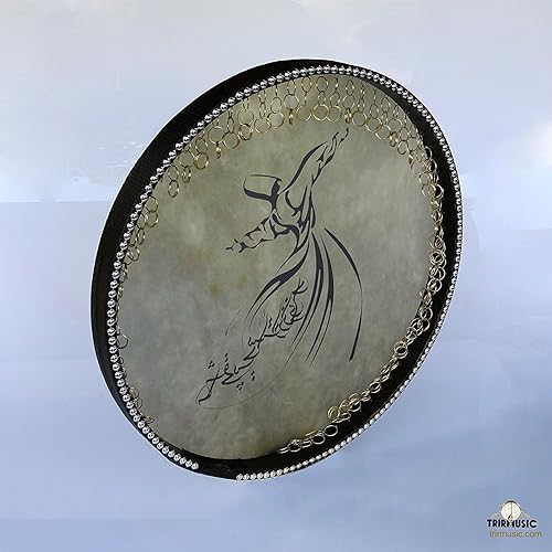 Miniatura 5 de Pintura persa DAF, Deff, Def, Erbane, Bendir con estuche blando