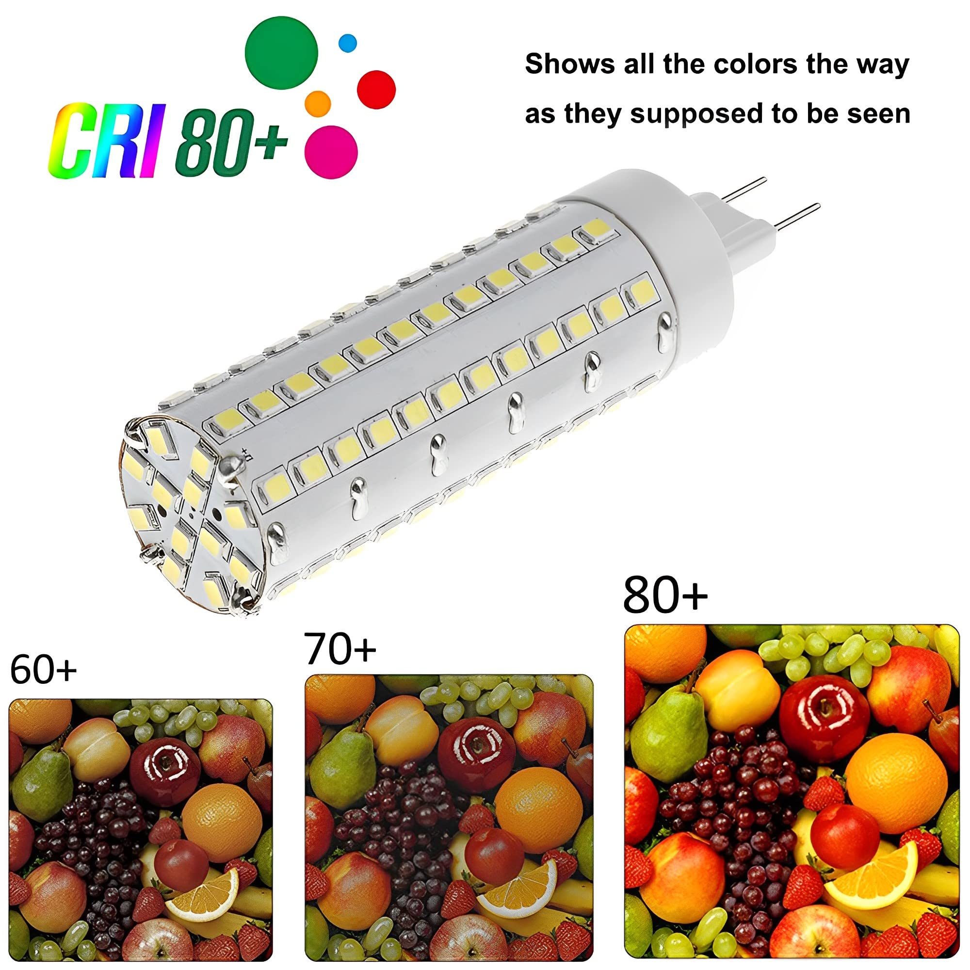 LED-G8,5-Glühbirne 10W [10er Pack] | 1000 Lumen mit 3000K/4000K/6000K | Konstantstrom & Flackerfrei | Bi-Pin-Sockel | AC 100-277V | Nicht dimmbar