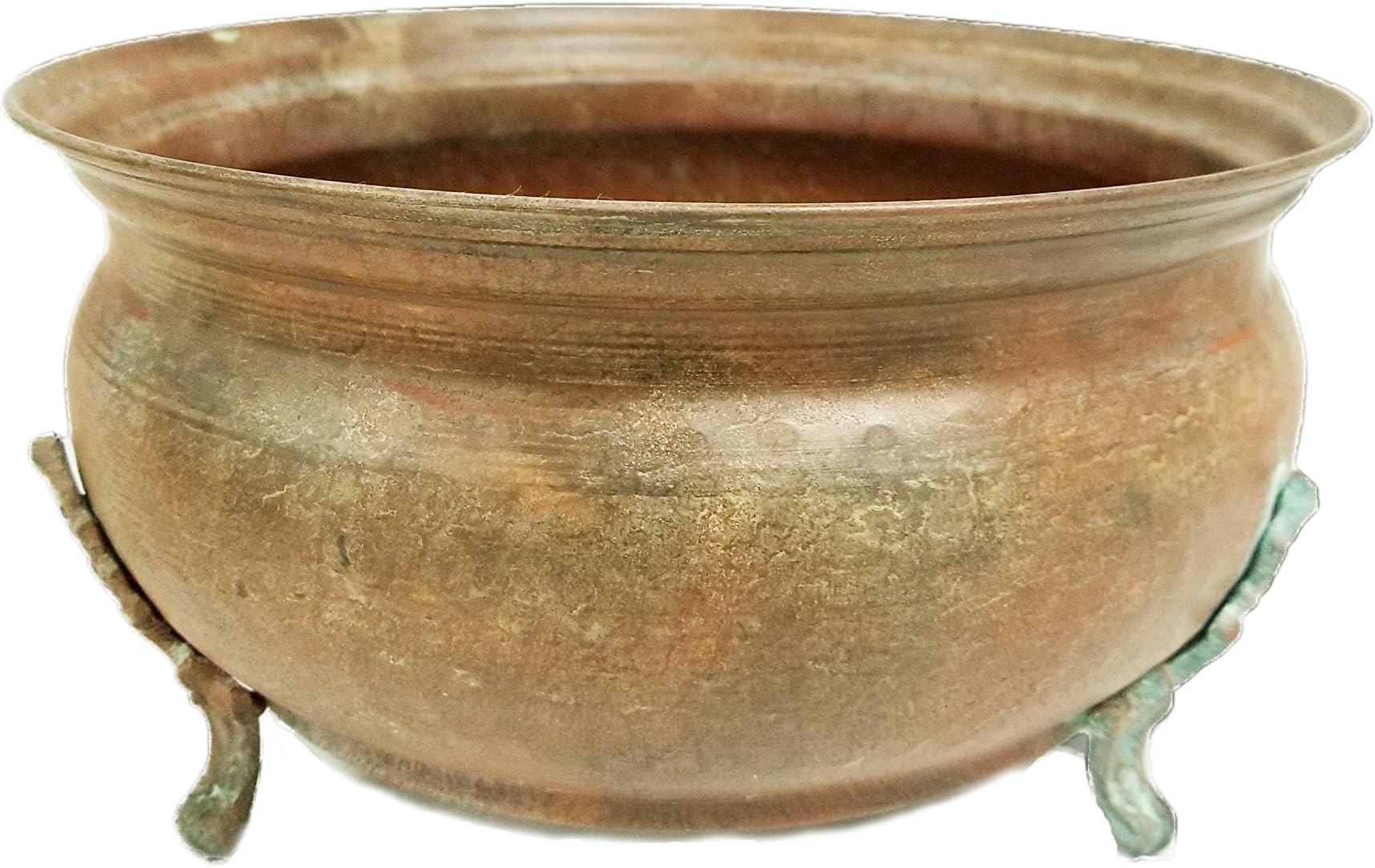 Antique Rose Pink Finished Brass Planter Classic Design - Height 6" - Diameter 10 1/2"