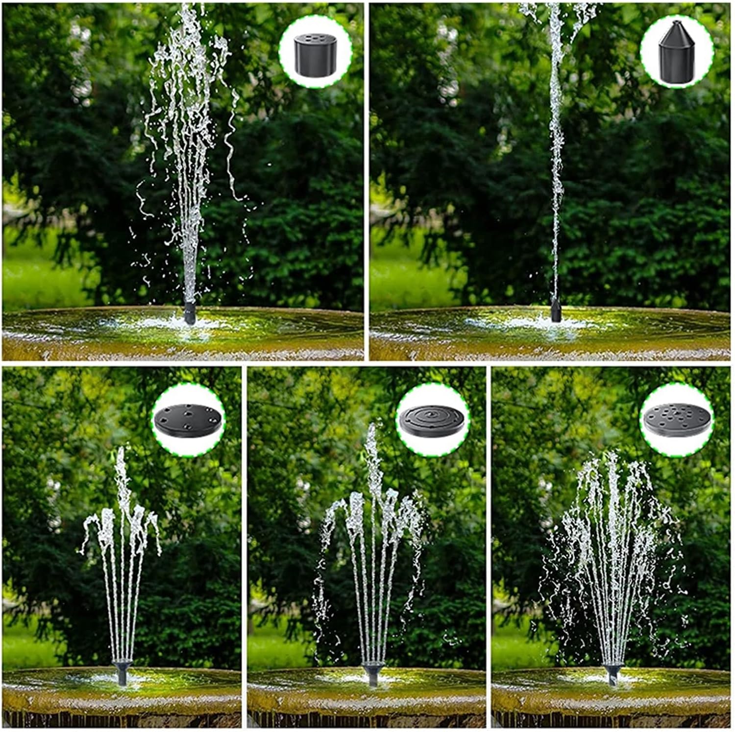 ソーラーウォーターポンプ、 2.5 ワット/5 ワットソーラー噴水ポンプミニ太陽光発電噴水浮遊水屋外鳥浴用鳥風呂池庭の装飾 ガーデン