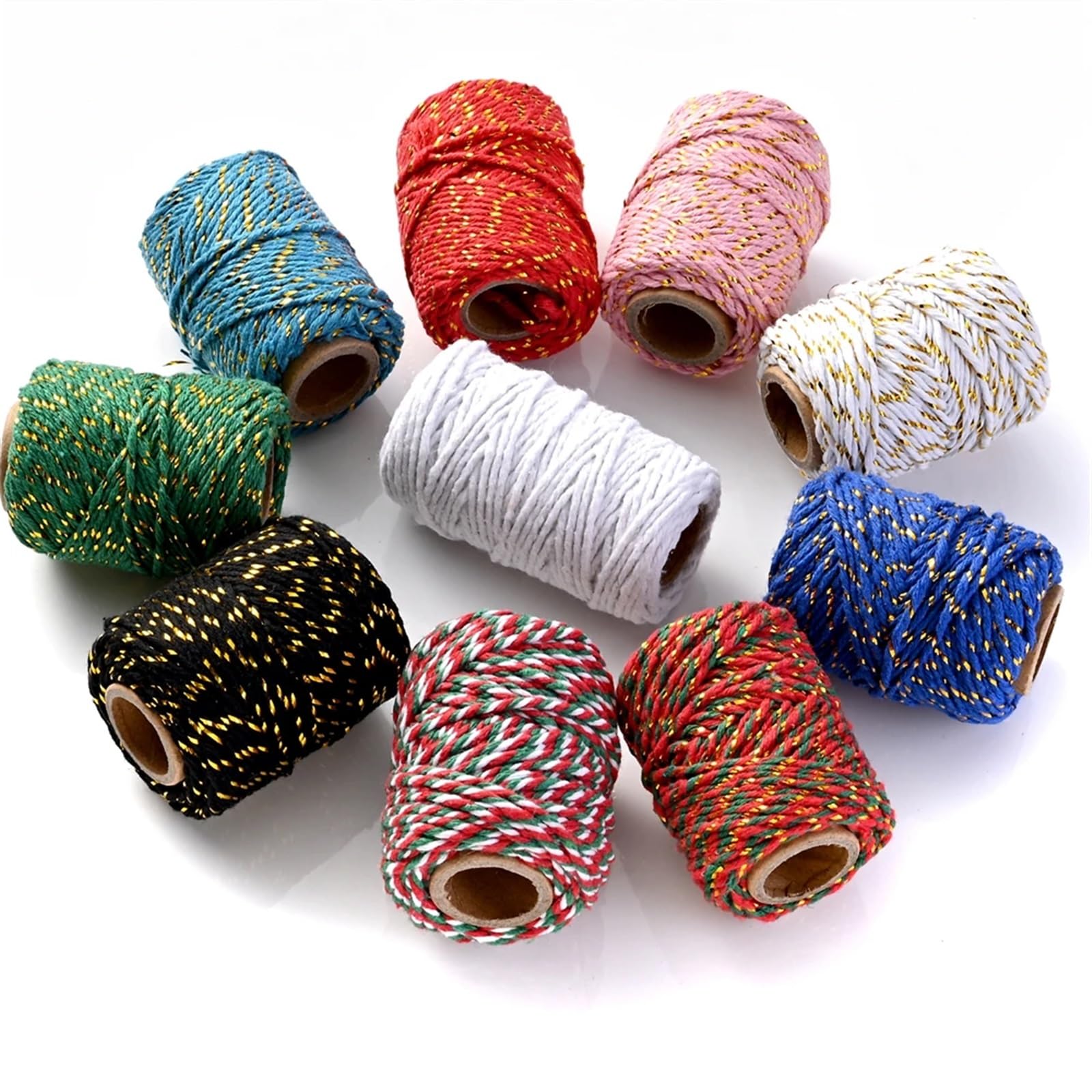 Hilo de hilo de algodón 2 mm x 20 m multicolor DIY