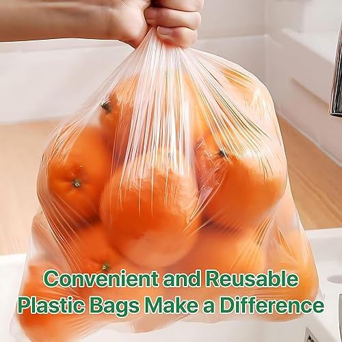 Miniatura 5 de 12 x 20 pulgadas, 720 bolsas de plástico transparente, reutilizables, lavables, frescuras, desechables, rollo continuo, fácil de despegar de la