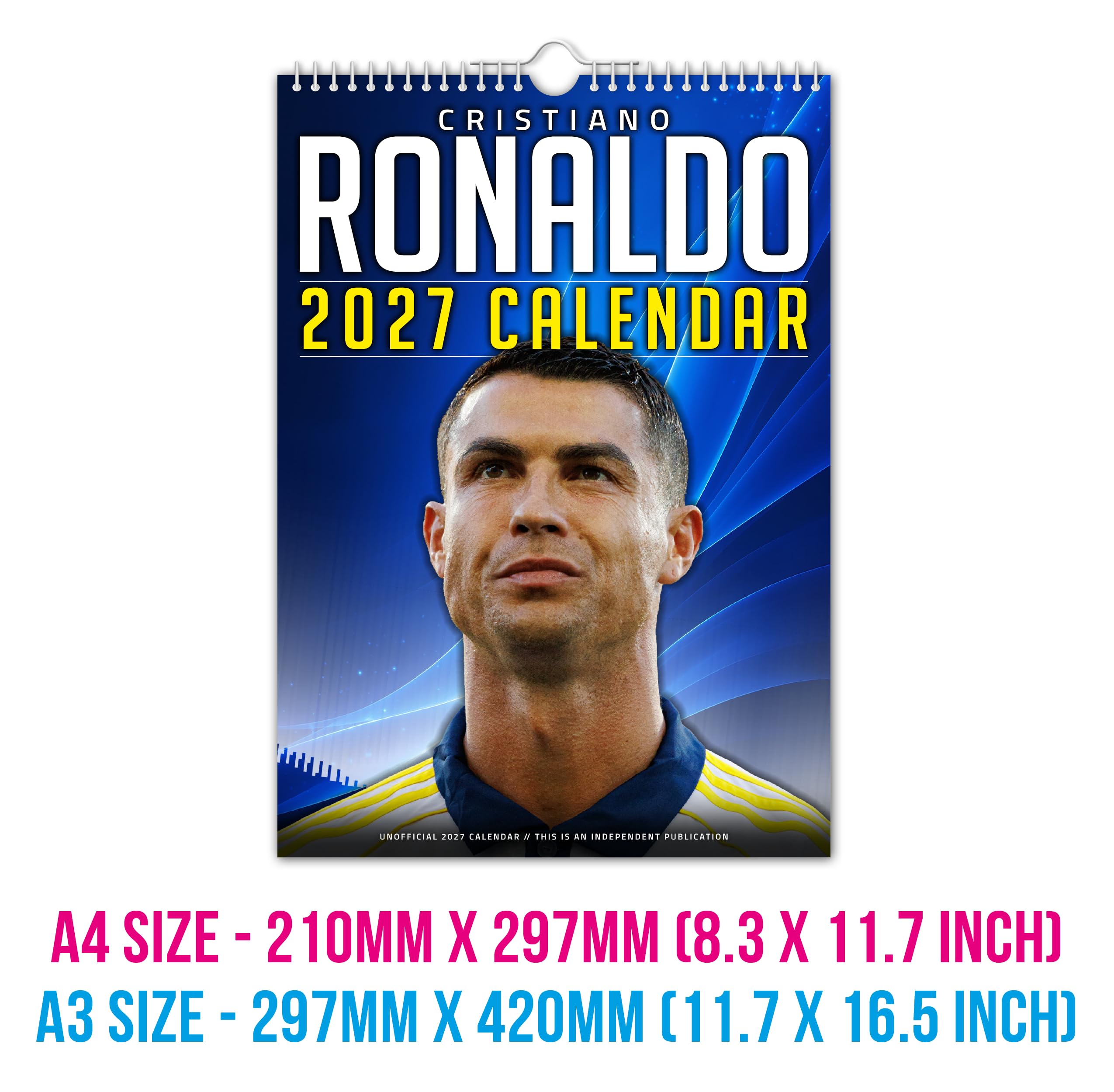 The Calendar King // Cristiano Ronaldo - Wandkalender 2026 (vollfarbig, A3-Größe)