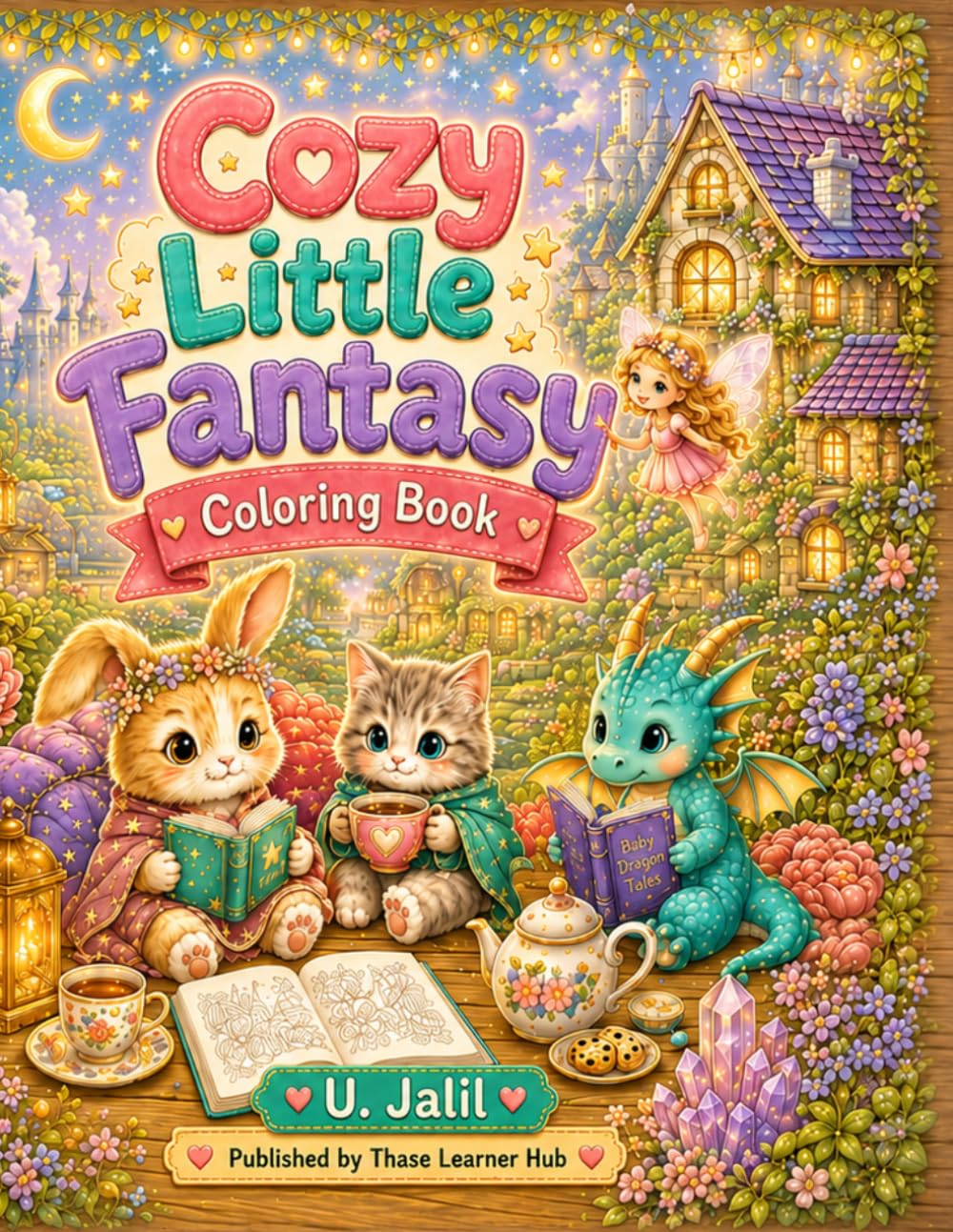 Cozy Little Fantasy Coloring Book: Cute & Relaxing Magical Coloring Pages for Kids Ages 6–10 (Cozy Little Coloring Book Series)