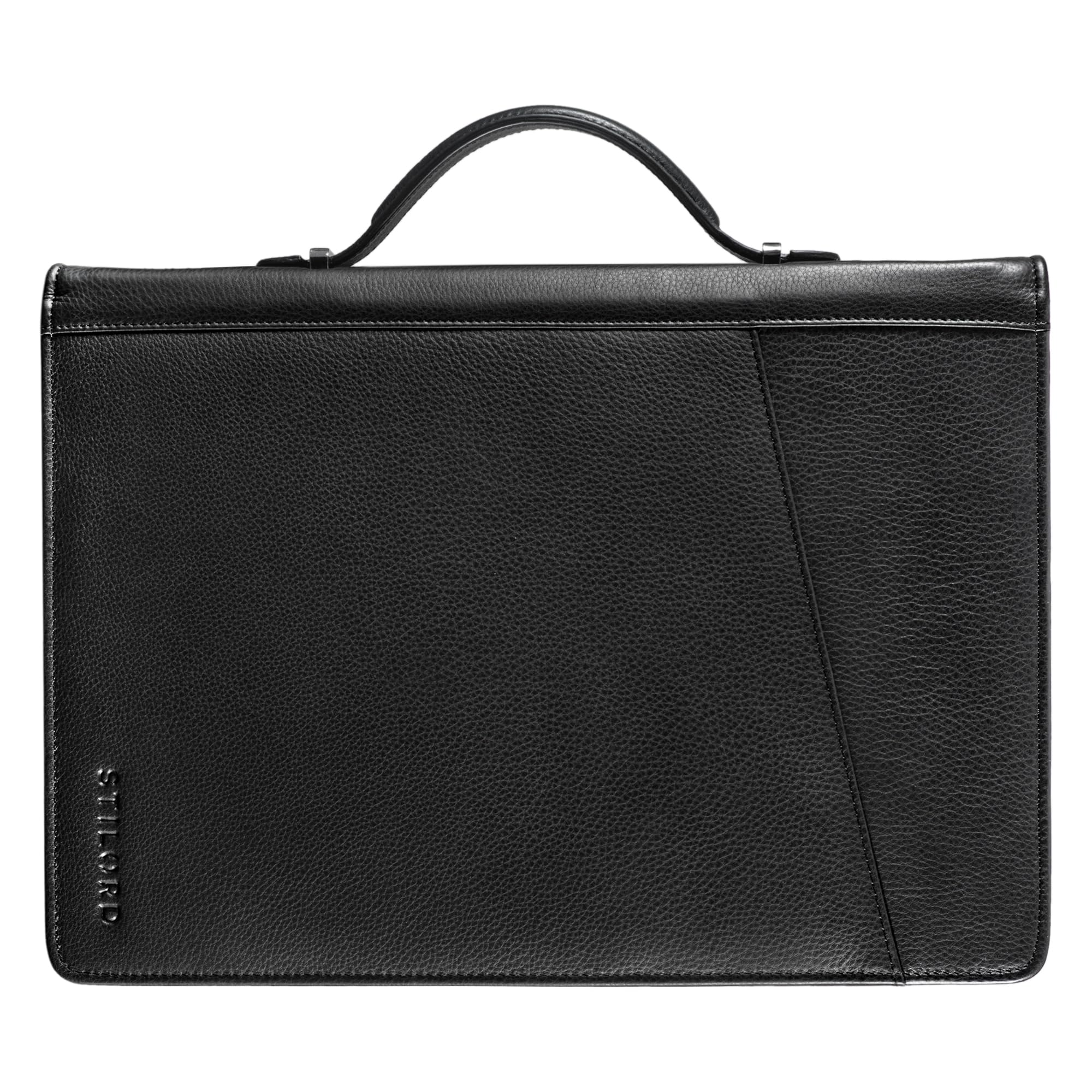 STILORD Kelton Porte-Documents Cuir A4 Vintage Business Portfolio Noir 13,3 Pouces