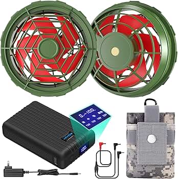 Amazon.co.jp: [Kogeegoo] 空調作業着 ファン バッテリー セット 23V超