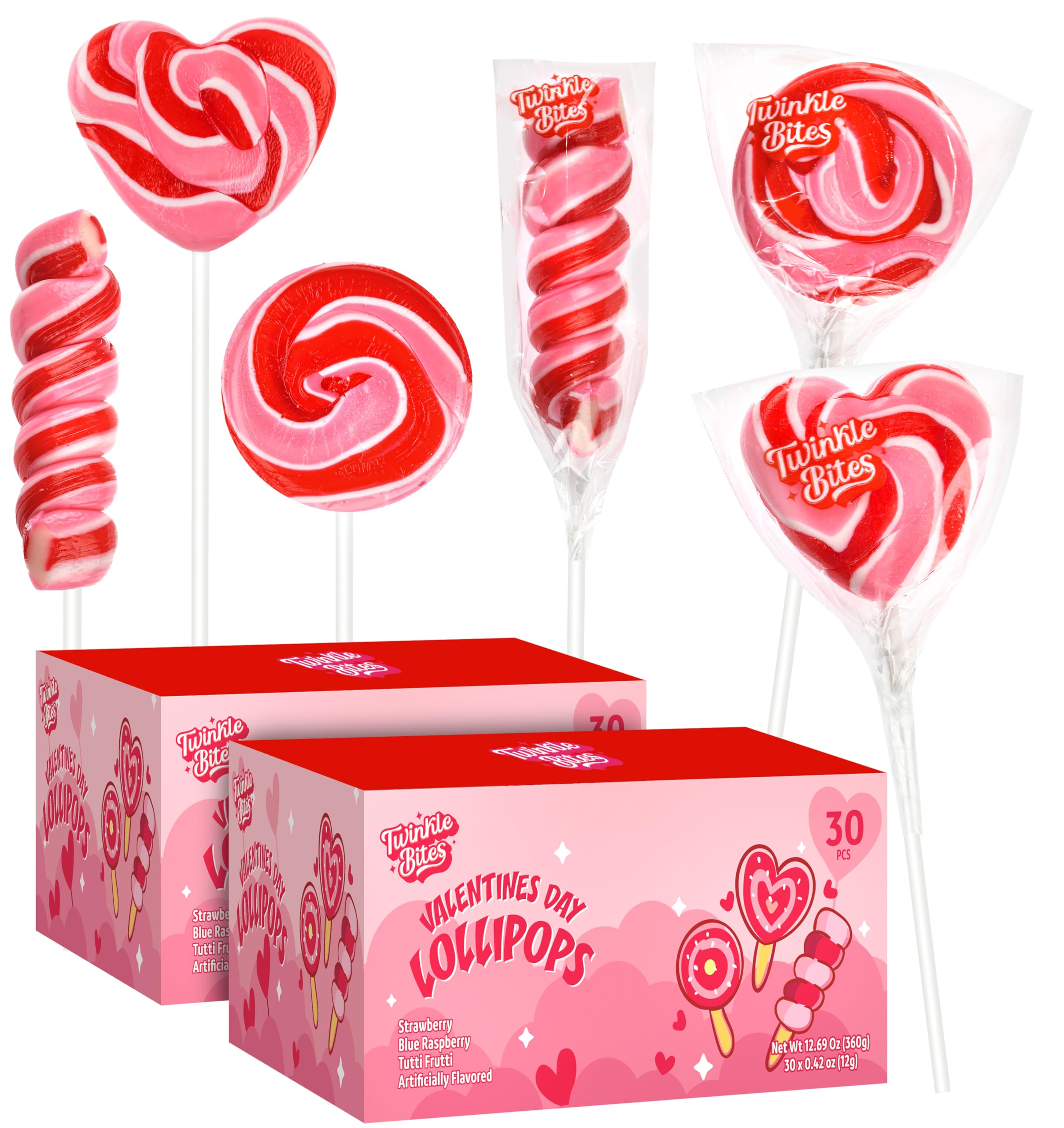 Amazon.com : Valentines Day Lollipops – Individually Wrapped Heart